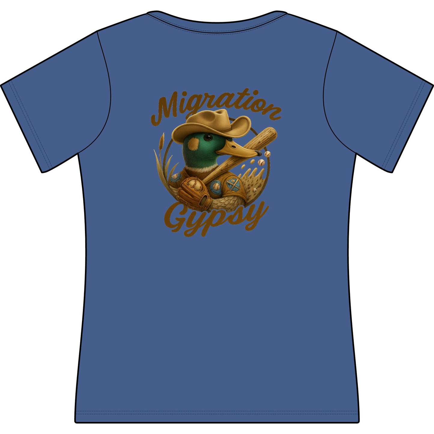 Women's Mallard Baseball Deep Cotton T-Shirt