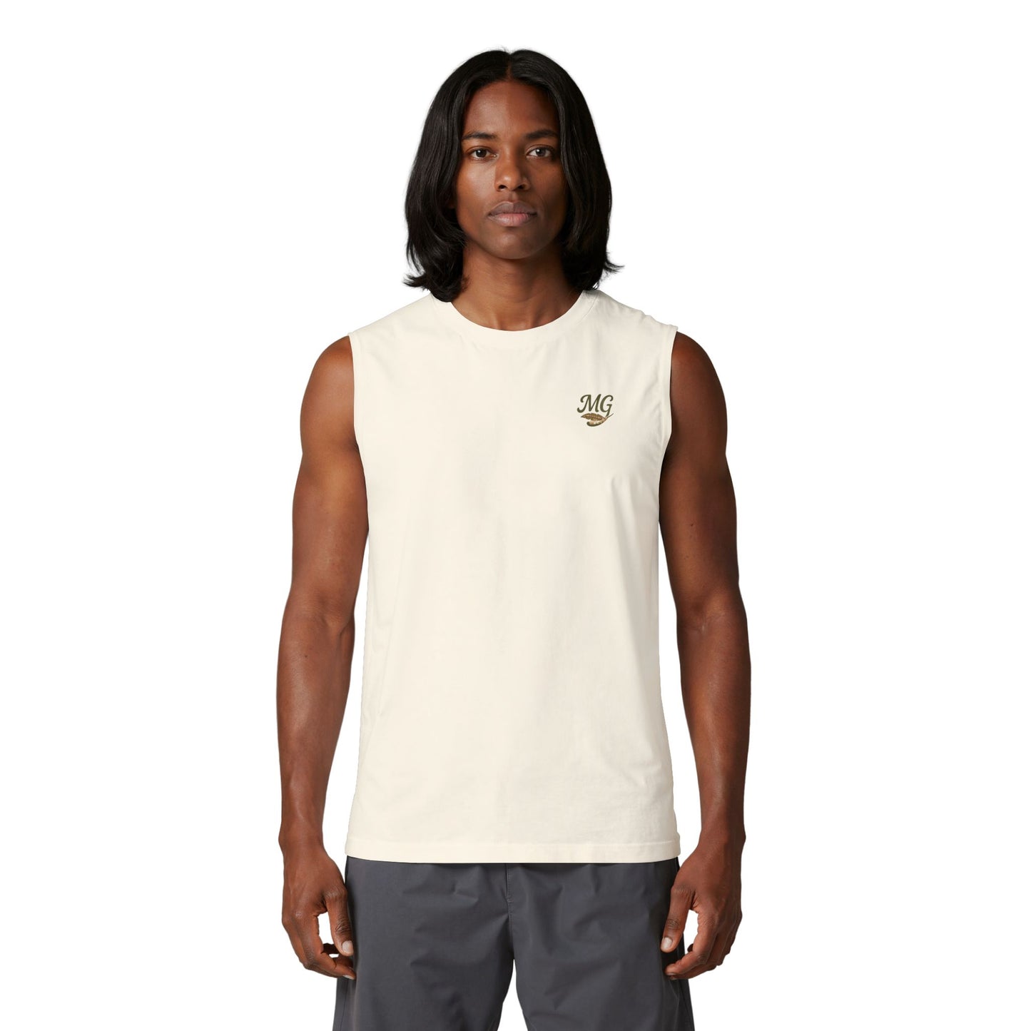 Muscle Tank — Duck Beach Chillin (MG Chest Logo)
