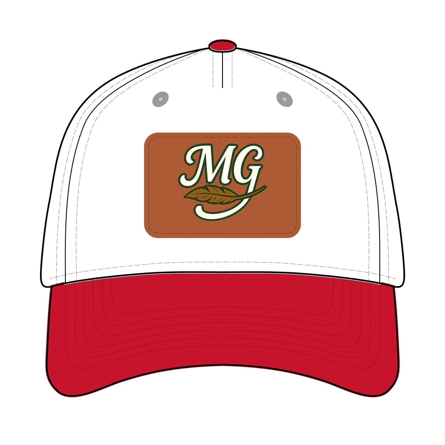 Combo MG Leather Patch Baseball Cap — Unisex 46 Combos