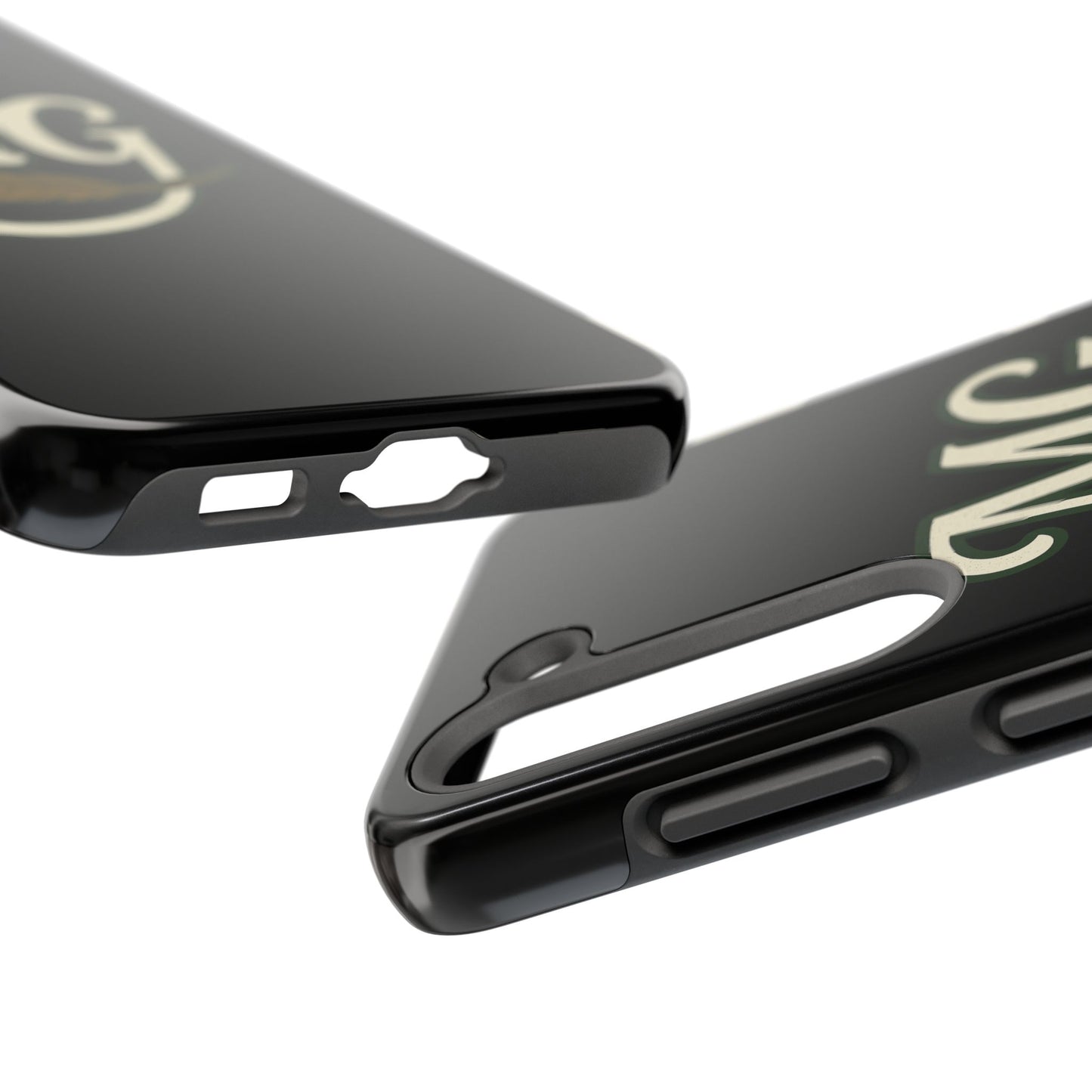MG Leaf Light Logo Tough Phone Case — Protective Retro Monogram Phone Case