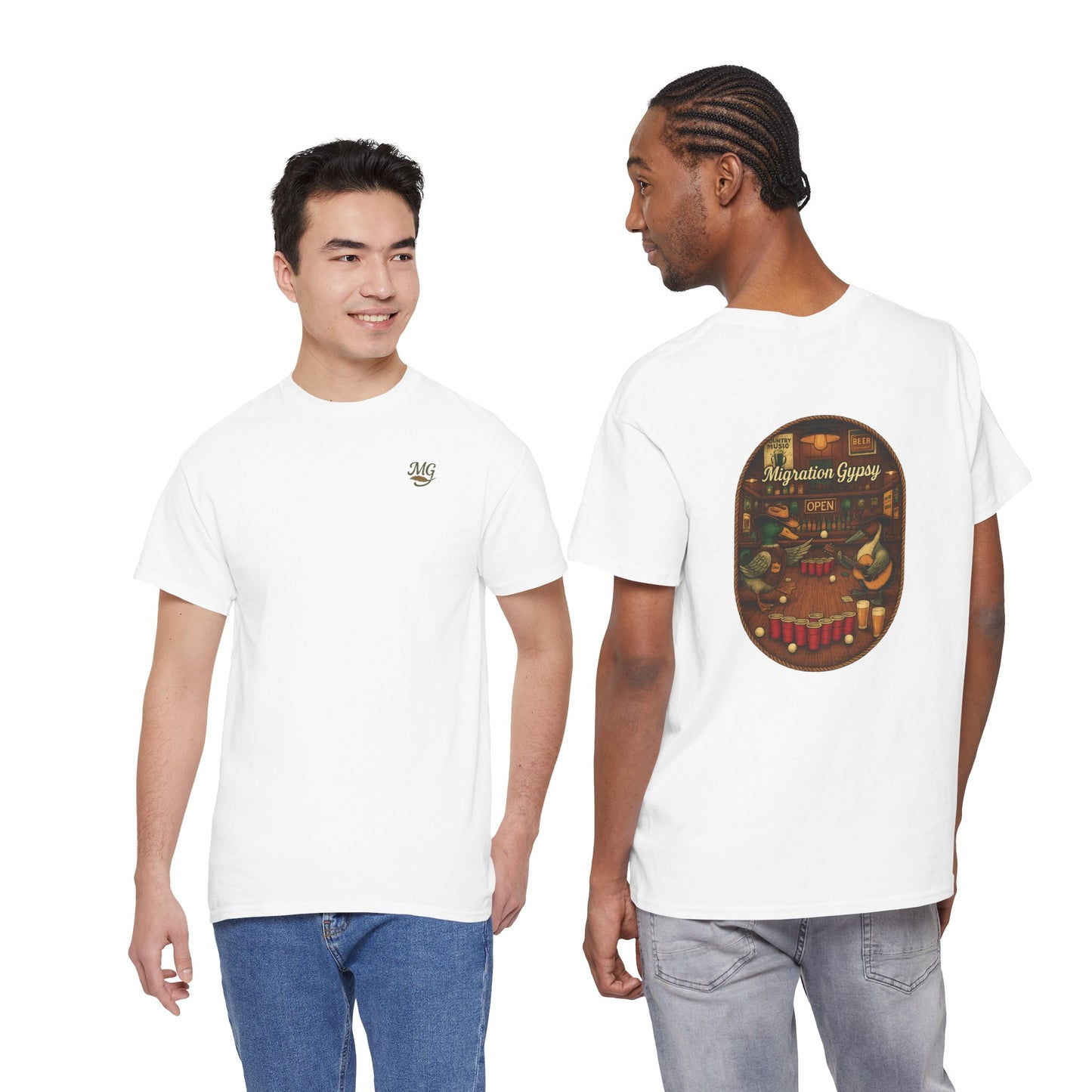 Gypsy Beer Pong Unisex Heavy Cotton Tee