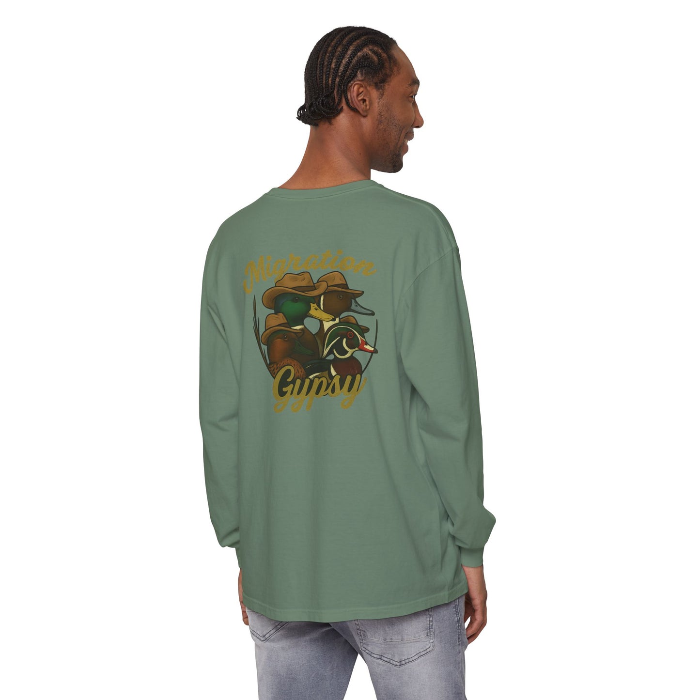 Men's Gypsy Gang Long Sleeve Tee - Mallard, Pintail, Wood Duck and Teal