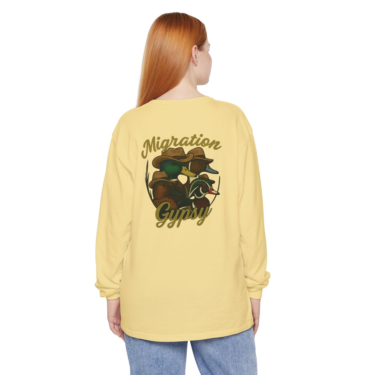 Men's Gypsy Gang Long Sleeve Tee - Mallard, Pintail, Wood Duck and Teal