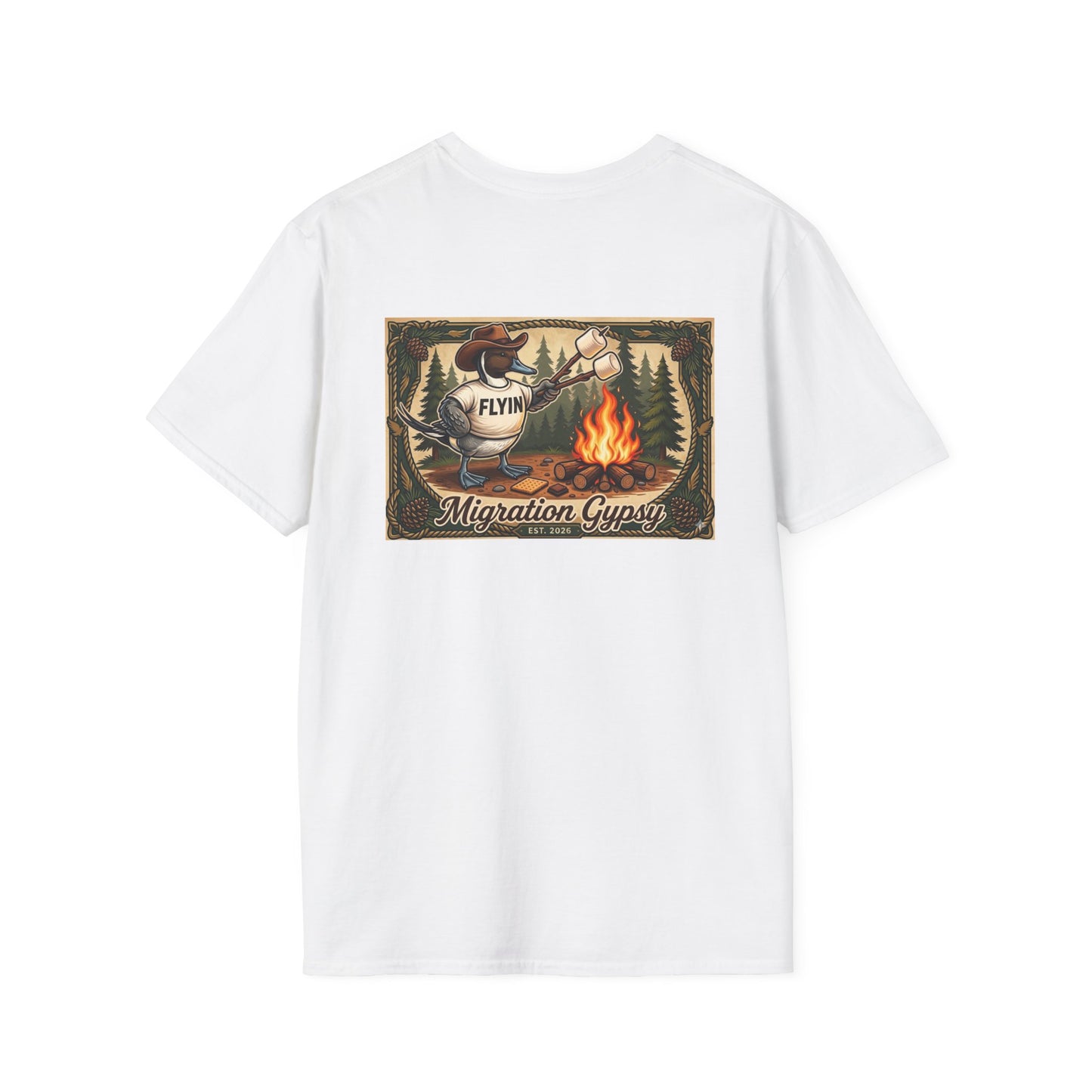 Flyin' Campfire T-Shirt — 2 Back Styles
