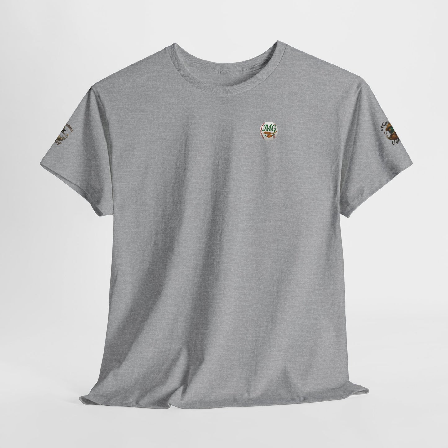 Migration Gypsies T‑Shirt — Front Baseball MG, Player Sleeves