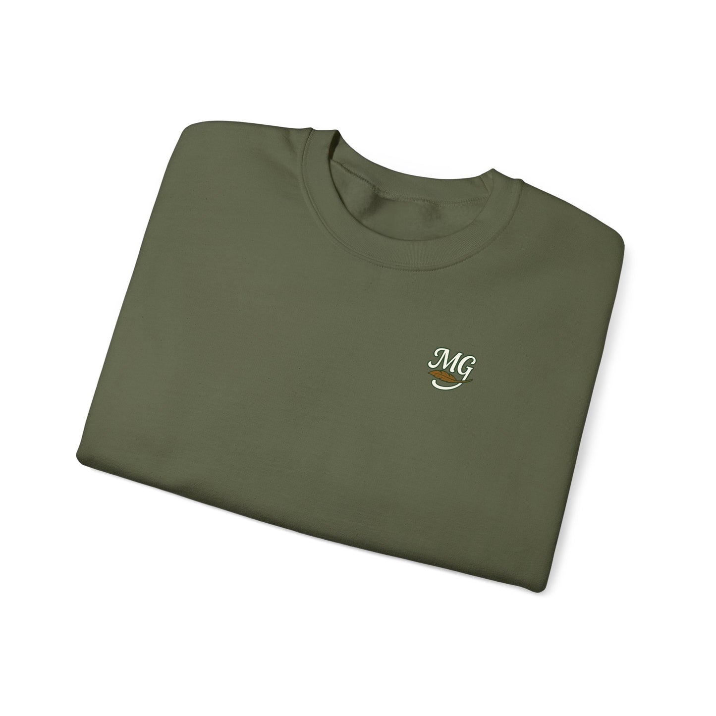 Unisex Migration Gypsy Sweatshirt | Park Bench Mossy Forest Scene