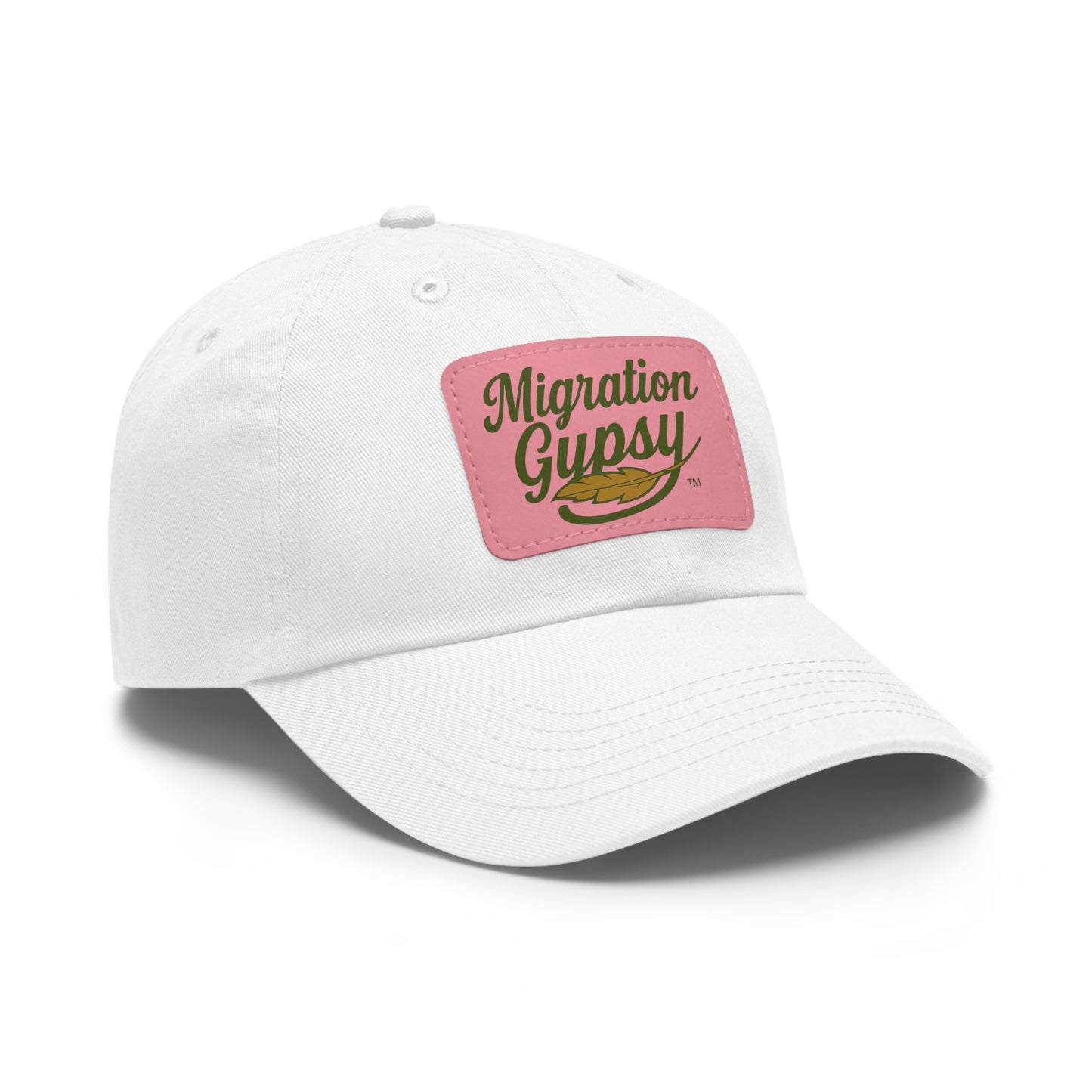 Unisex Migration Gypsy Leather Patch Hat — 12 Combo Colors Men's & Ladies