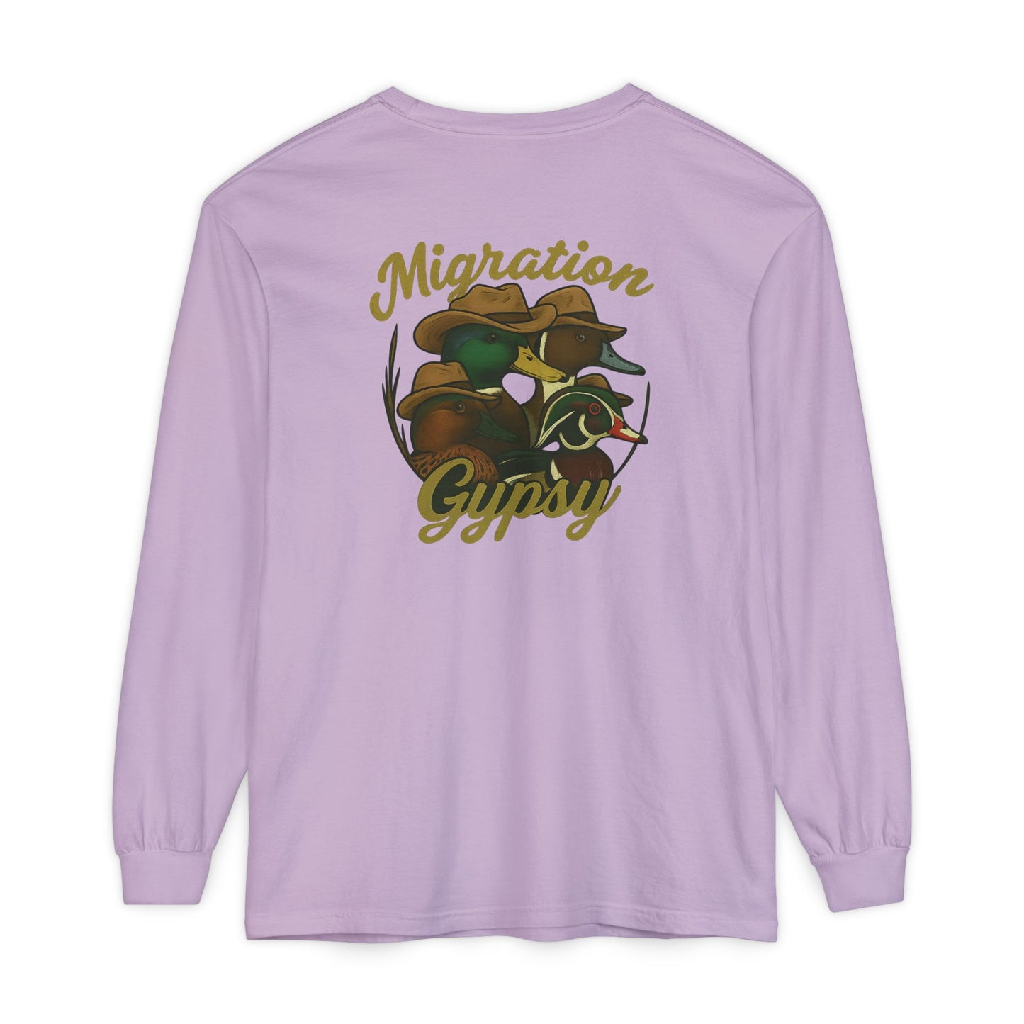 Men's Gypsy Gang Long Sleeve Tee - Mallard, Pintail, Wood Duck and Teal
