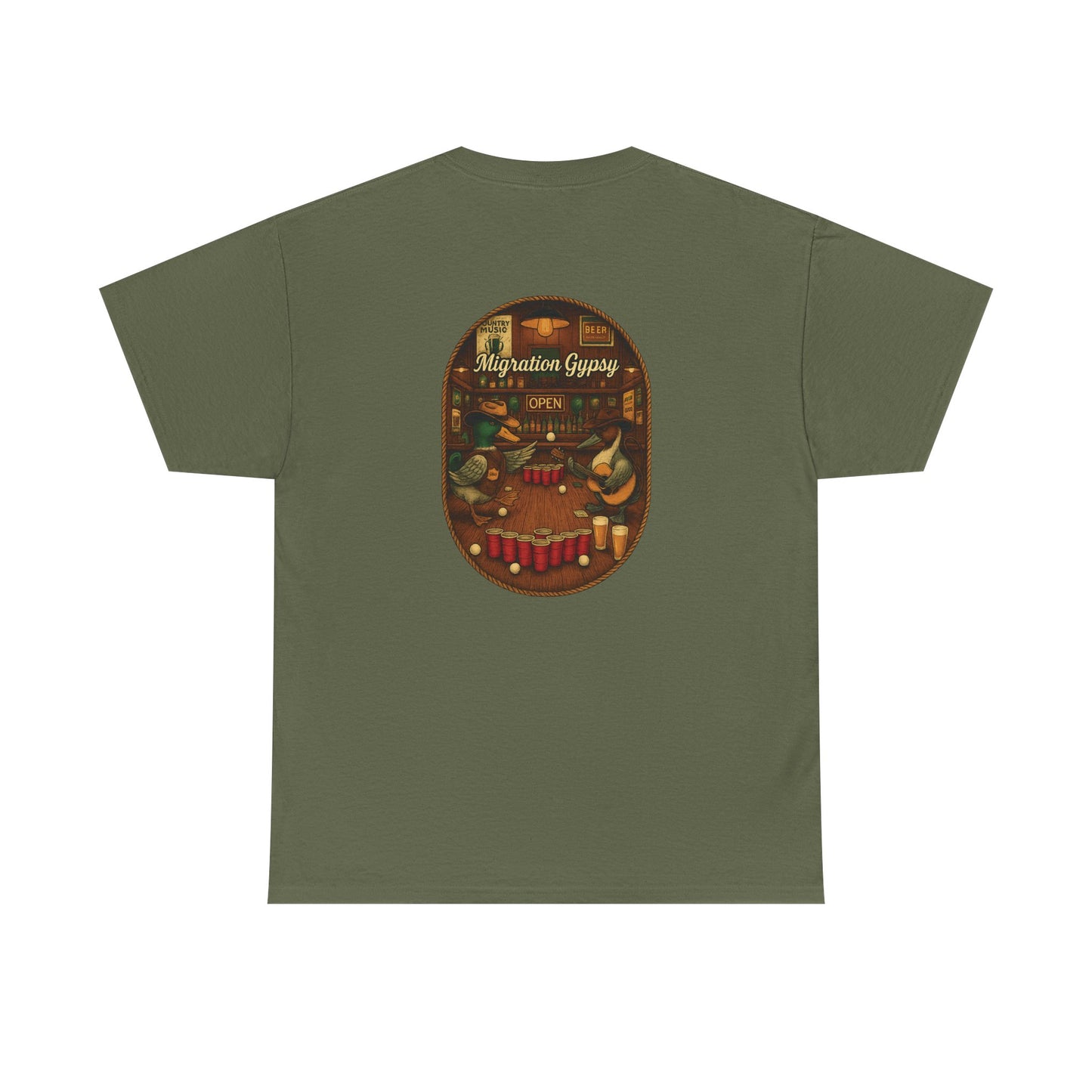 Gypsy Beer Pong Unisex Heavy Cotton Tee