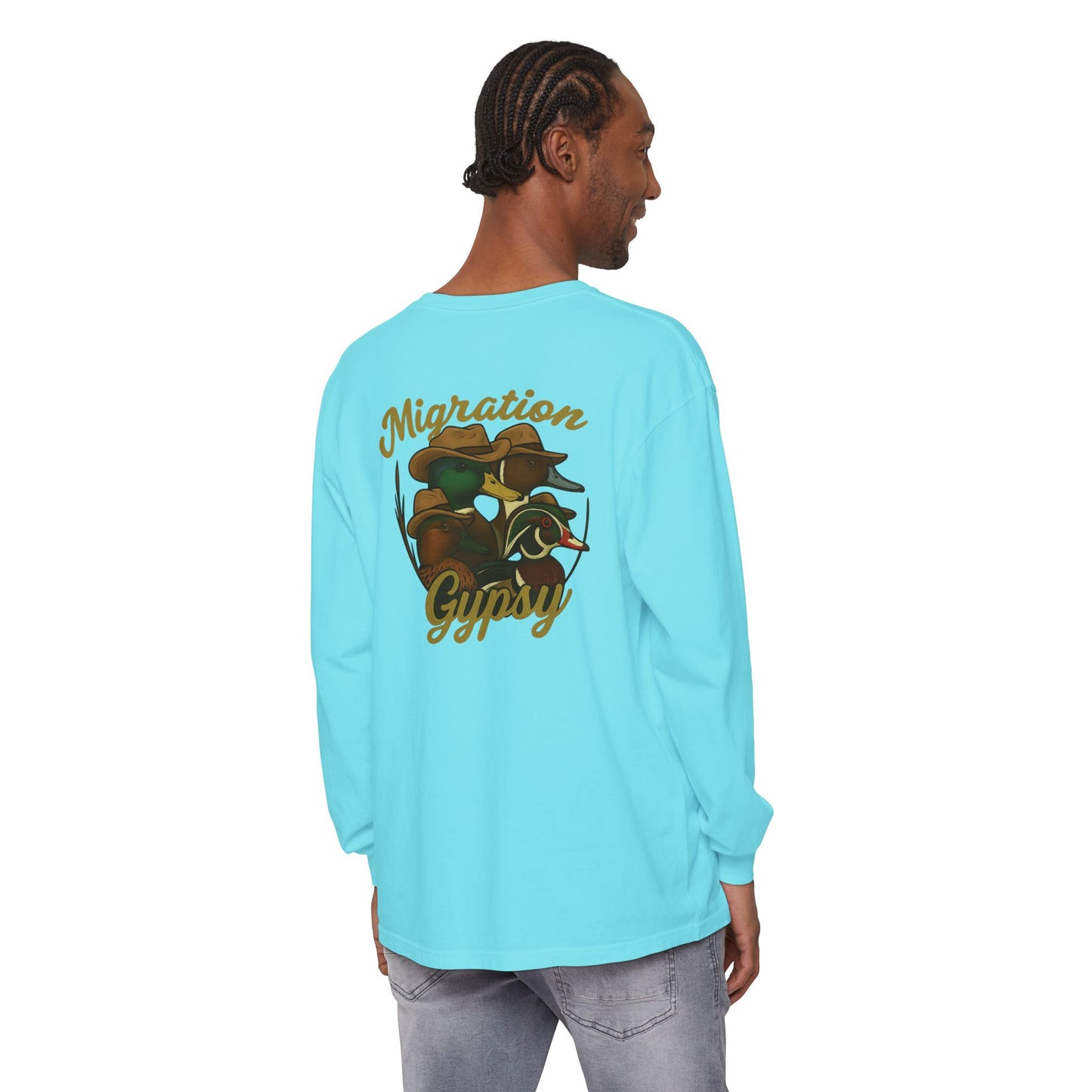 Men's Gypsy Gang Long Sleeve Tee - Mallard, Pintail, Wood Duck and Teal