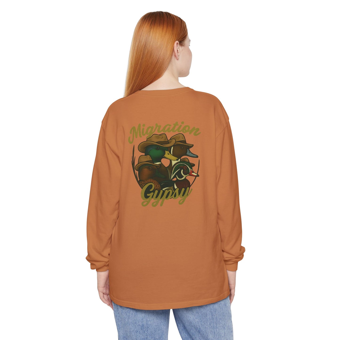 Men's Gypsy Gang Long Sleeve Tee - Mallard, Pintail, Wood Duck and Teal
