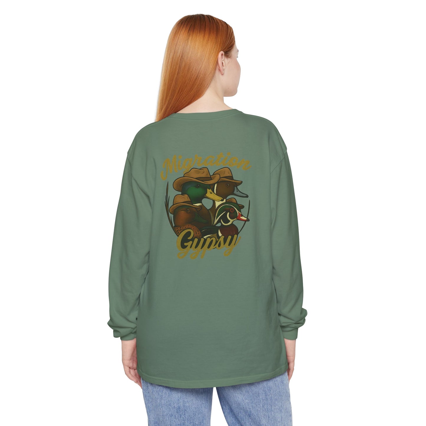 Men's Gypsy Gang Long Sleeve Tee - Mallard, Pintail, Wood Duck and Teal