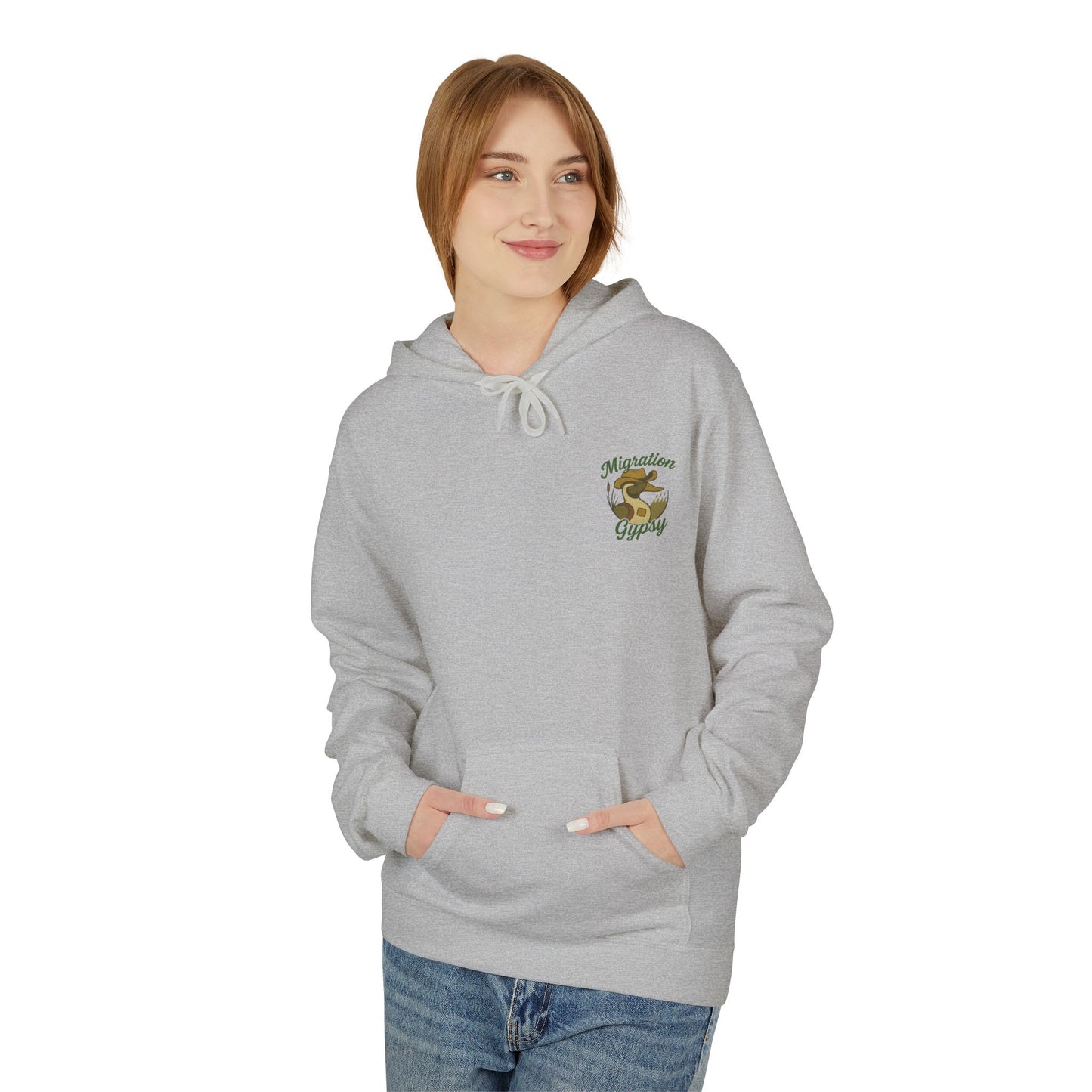 Pintail Migration Gypsy Hoodie — Vintage Outdoors Travel Logo Pullover