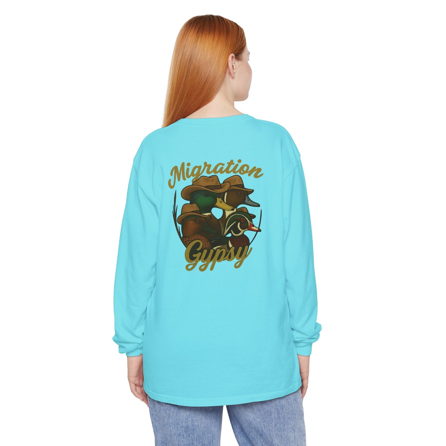 Men's Gypsy Gang Long Sleeve Tee - Mallard, Pintail, Wood Duck and Teal