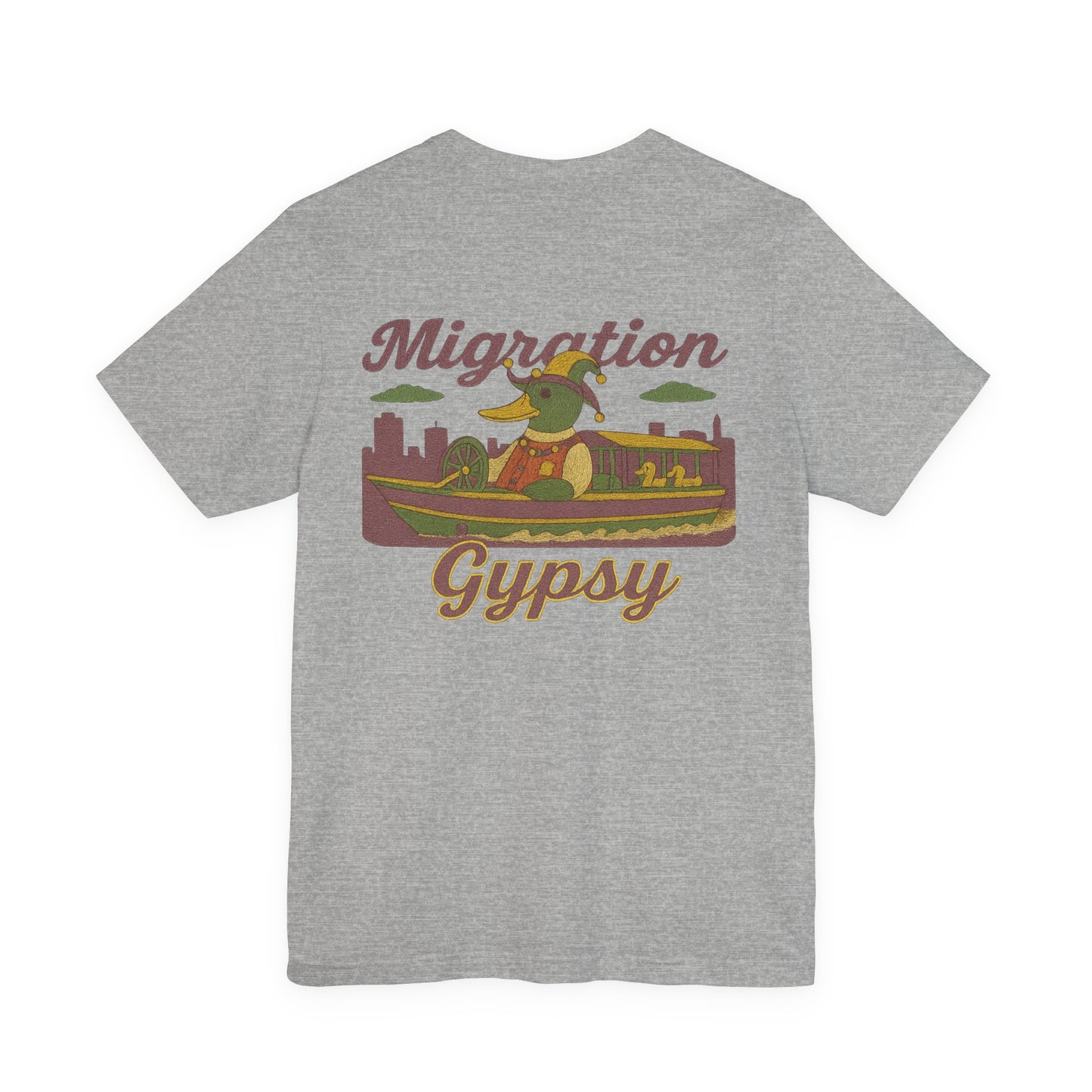 Migration Mardi Gras Vintage Duck Boat Travel Tee