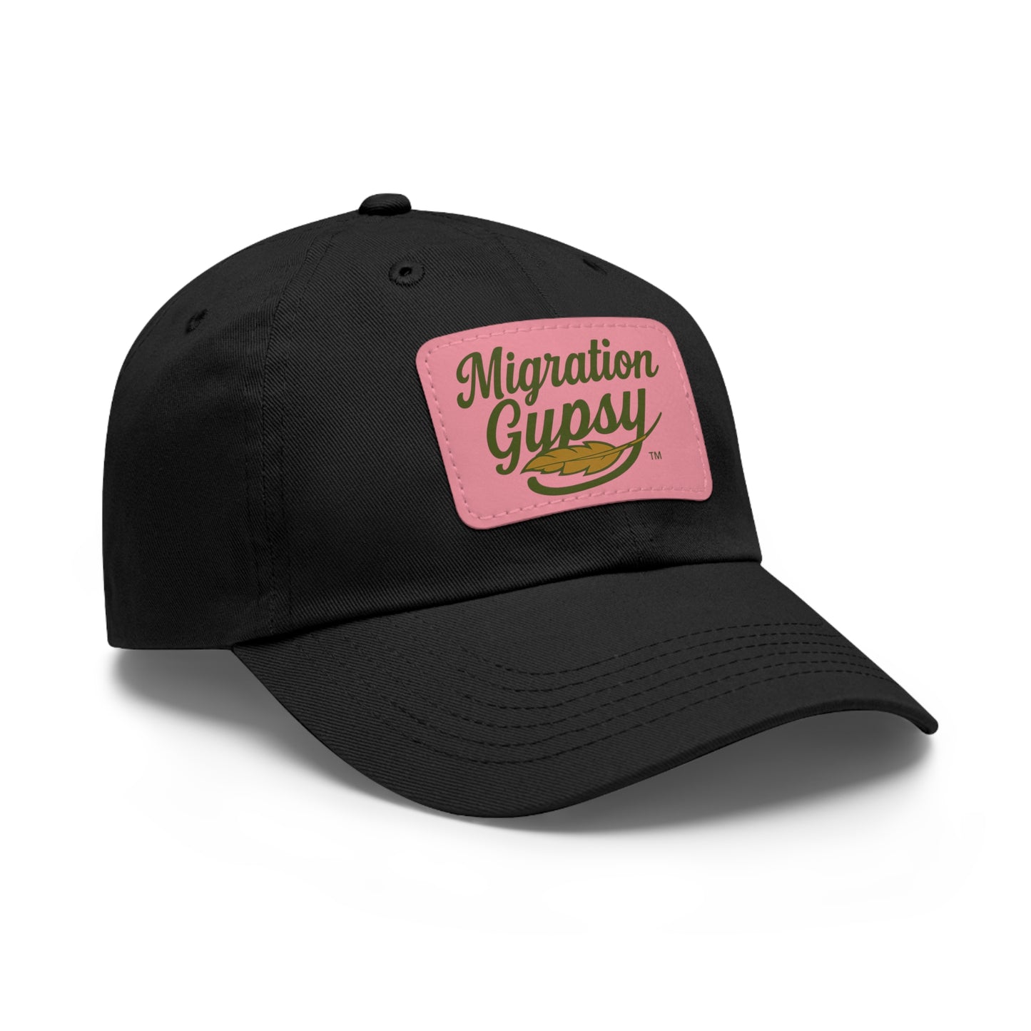Unisex Migration Gypsy Leather Patch Hat — 12 Combo Colors Men's & Ladies