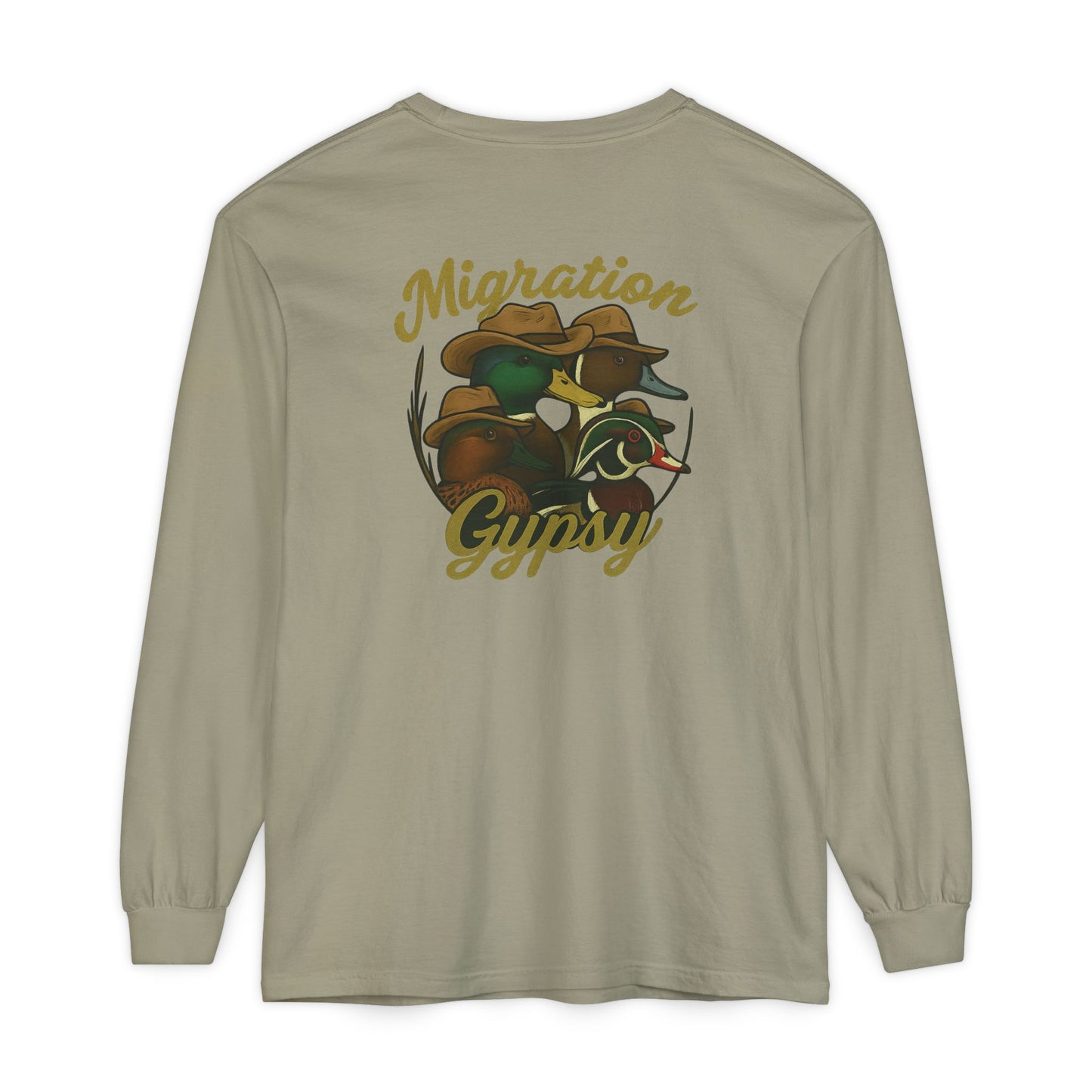 Men's Gypsy Gang Long Sleeve Tee - Mallard, Pintail, Wood Duck and Teal