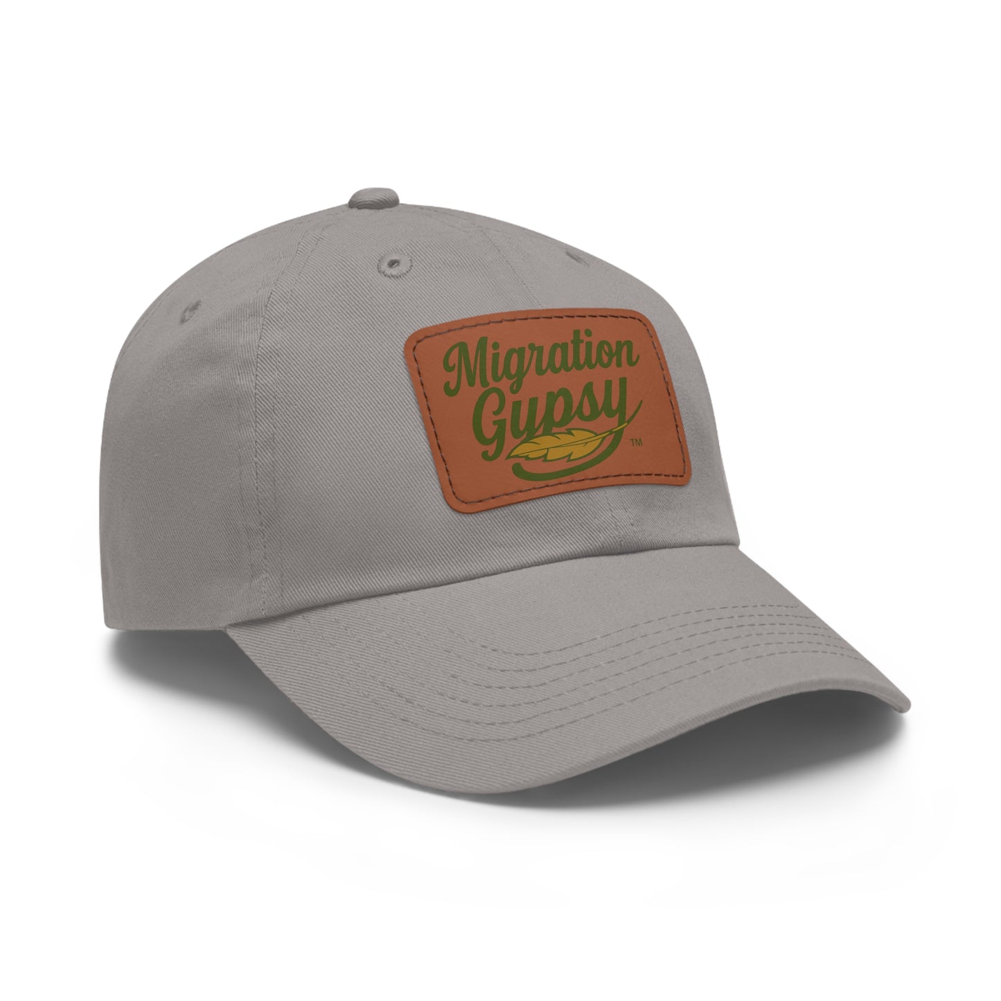 Unisex Migration Gypsy Leather Patch Hat — 12 Combo Colors Men's & Ladies