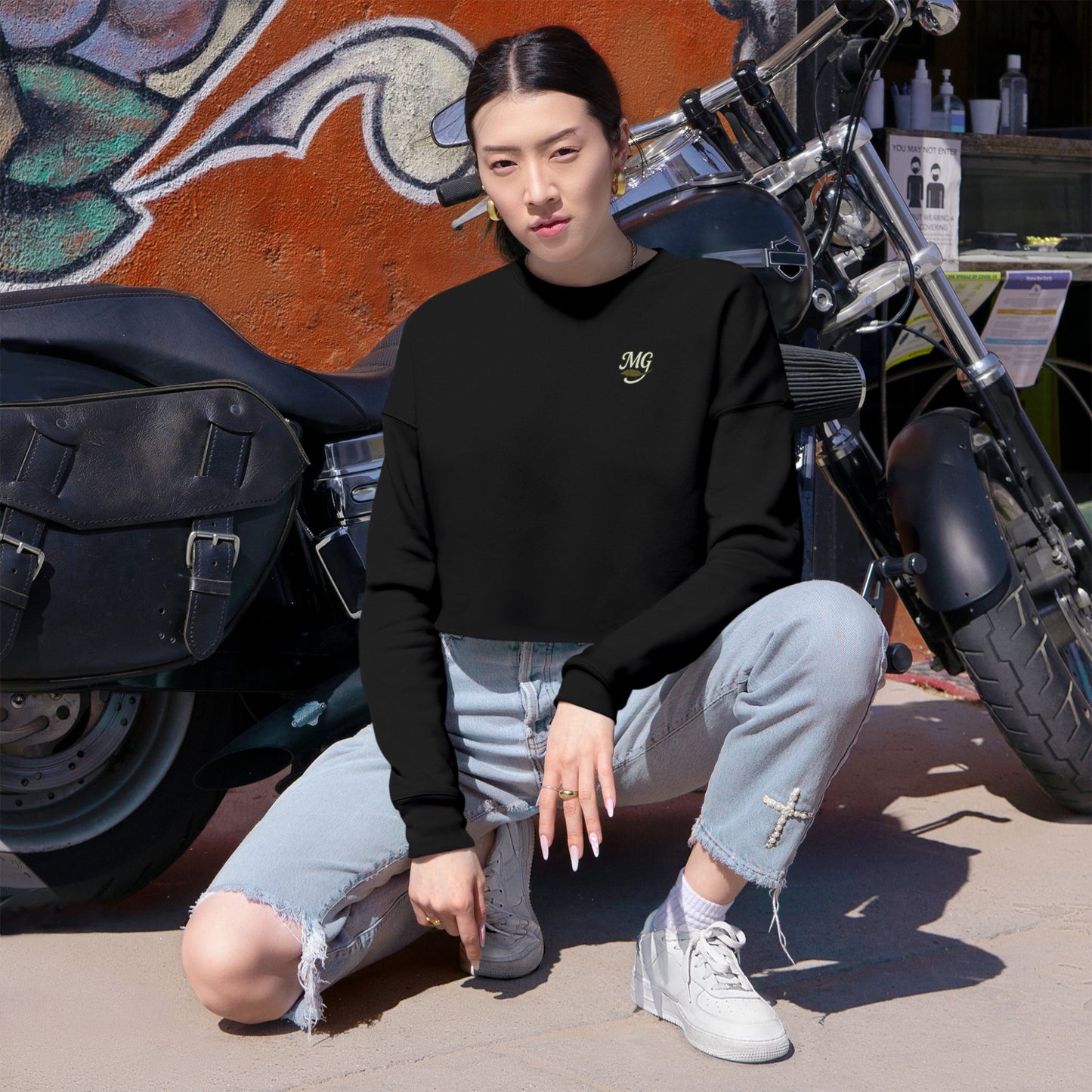 Mallard Gypsy Relaxed Cropped Sweatshirt