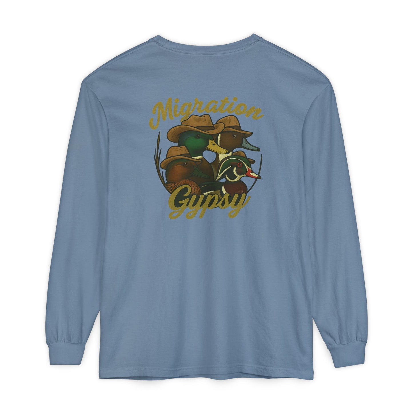 Men's Gypsy Gang Long Sleeve Tee - Mallard, Pintail, Wood Duck and Teal