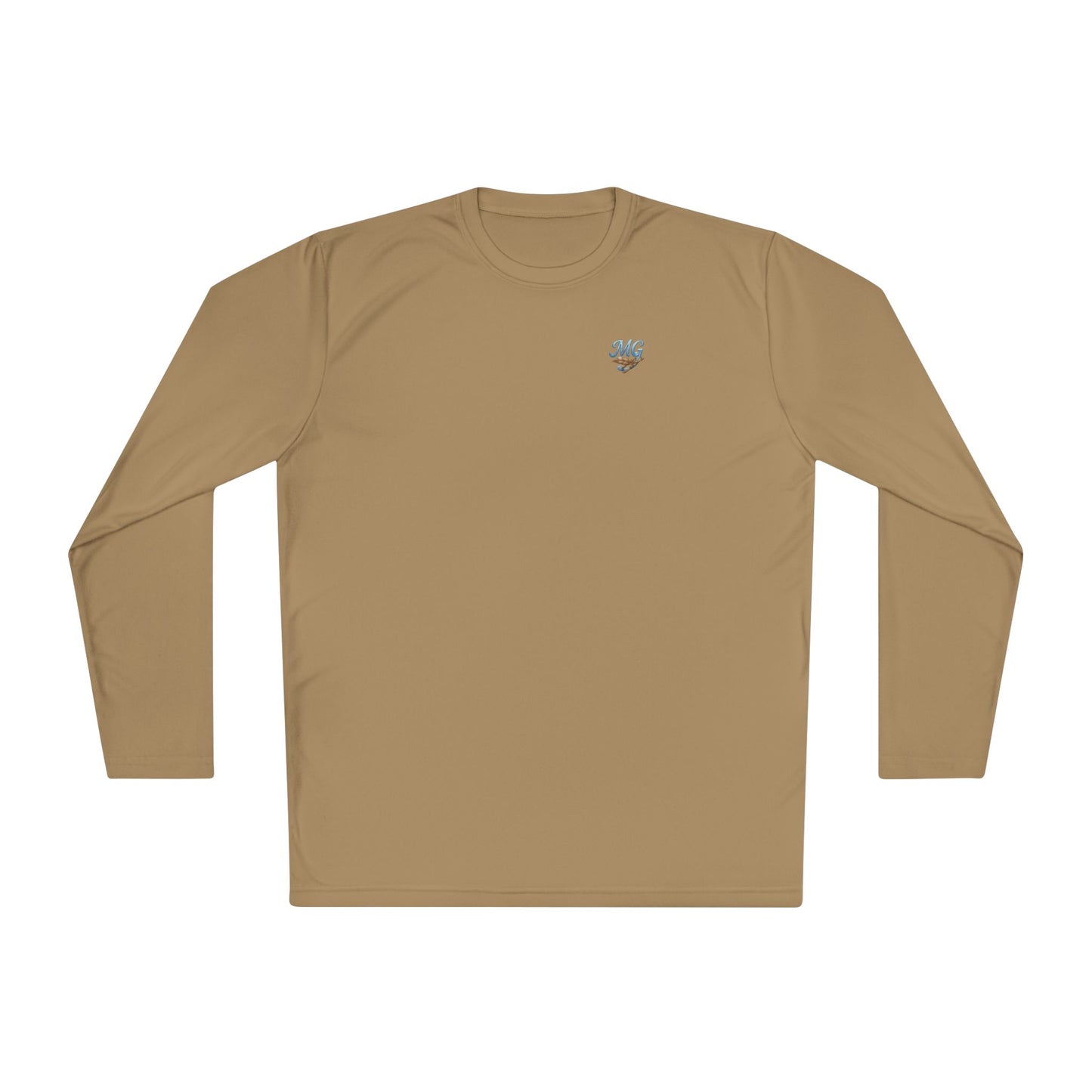 Long Sleeve MG Winter Front Snow Ski Pintail on Back Performance Tee