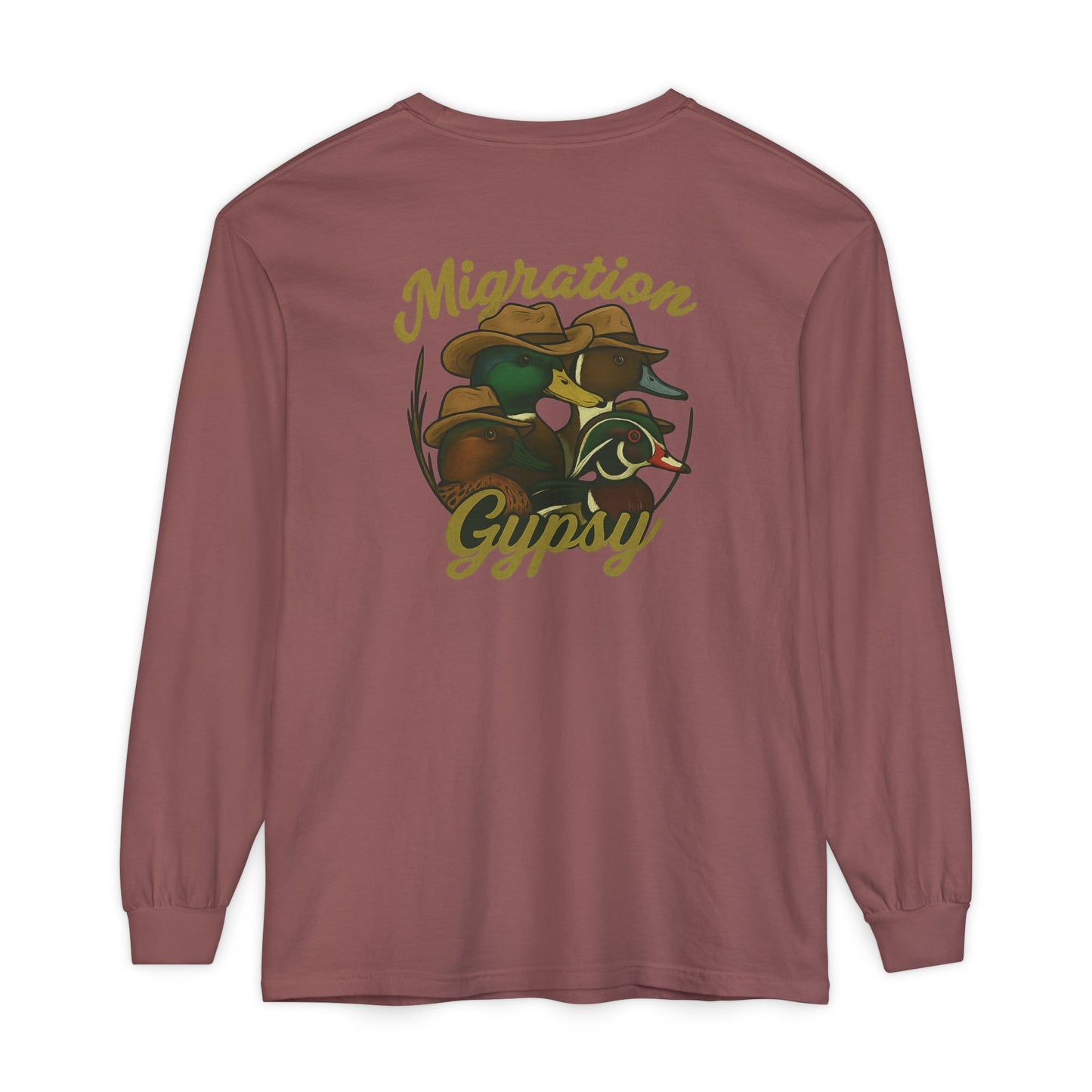Men's Gypsy Gang Long Sleeve Tee - Mallard, Pintail, Wood Duck and Teal
