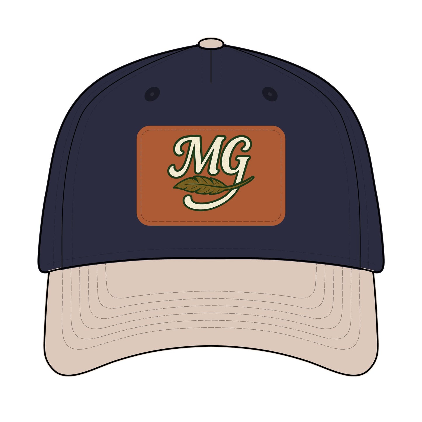 Combo MG Leather Patch Baseball Cap — Unisex 46 Combos
