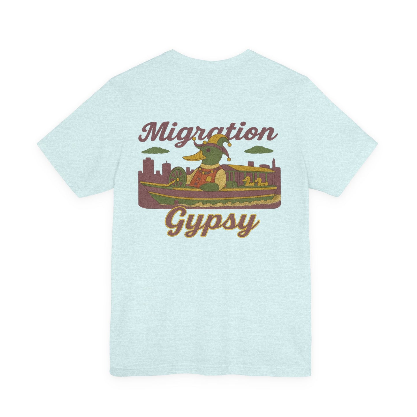 Migration Mardi Gras Vintage Duck Boat Travel Tee