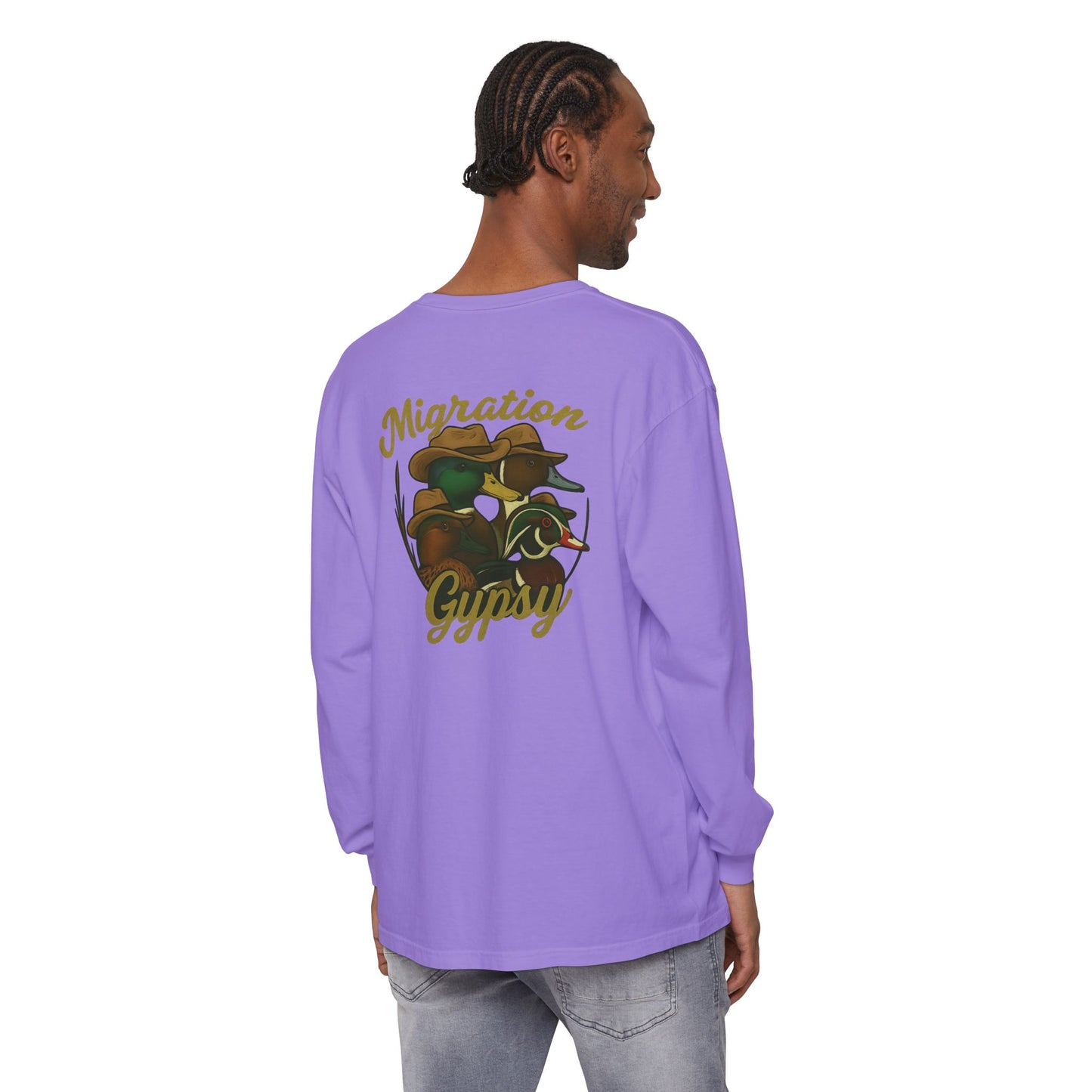 Men's Gypsy Gang Long Sleeve Tee - Mallard, Pintail, Wood Duck and Teal