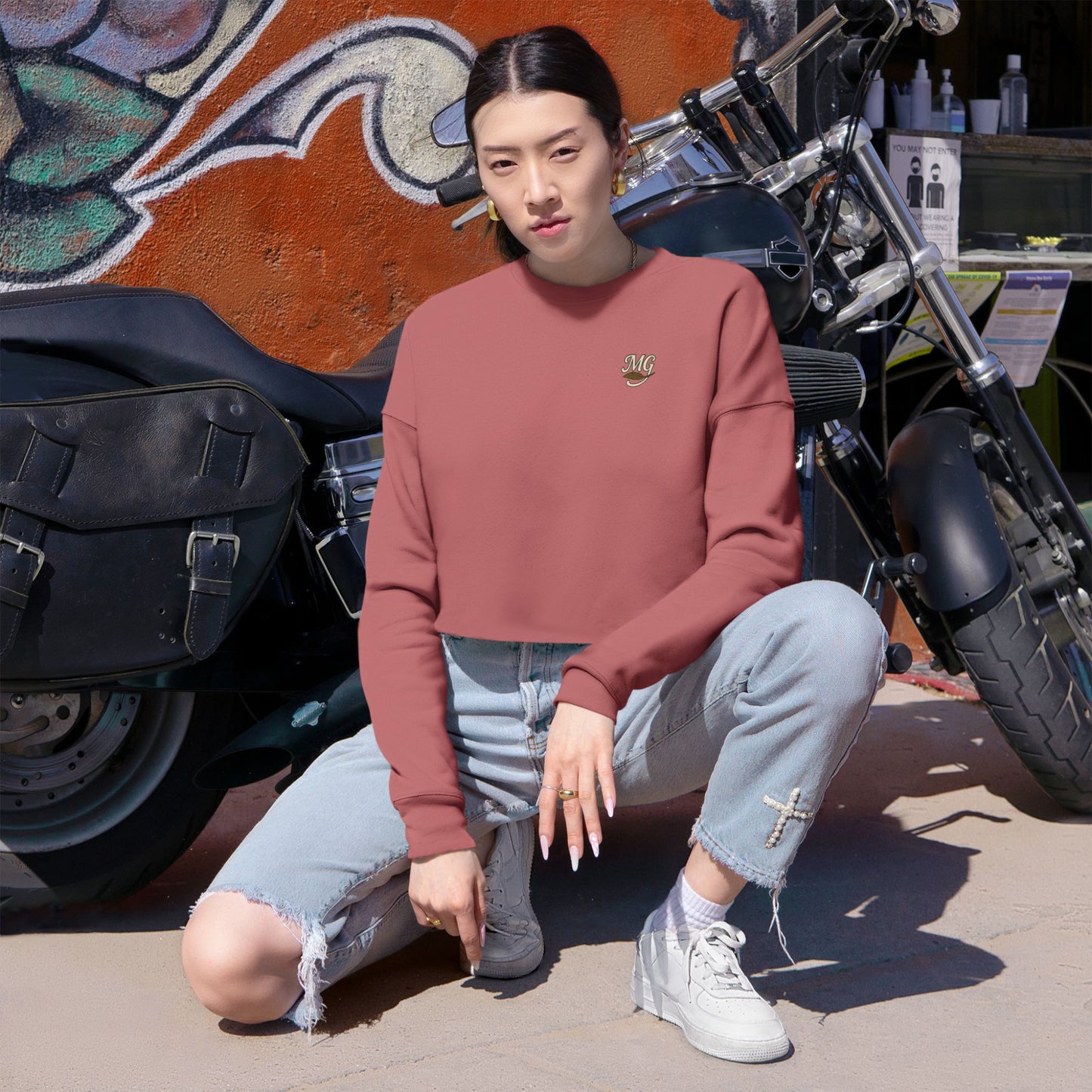 Mallard Gypsy Relaxed Cropped Sweatshirt