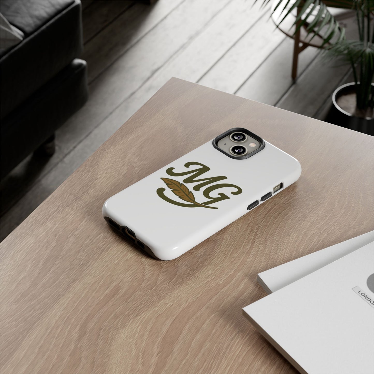 MG Leaf Tough Phone Case — Monogram Protective Phone Cover