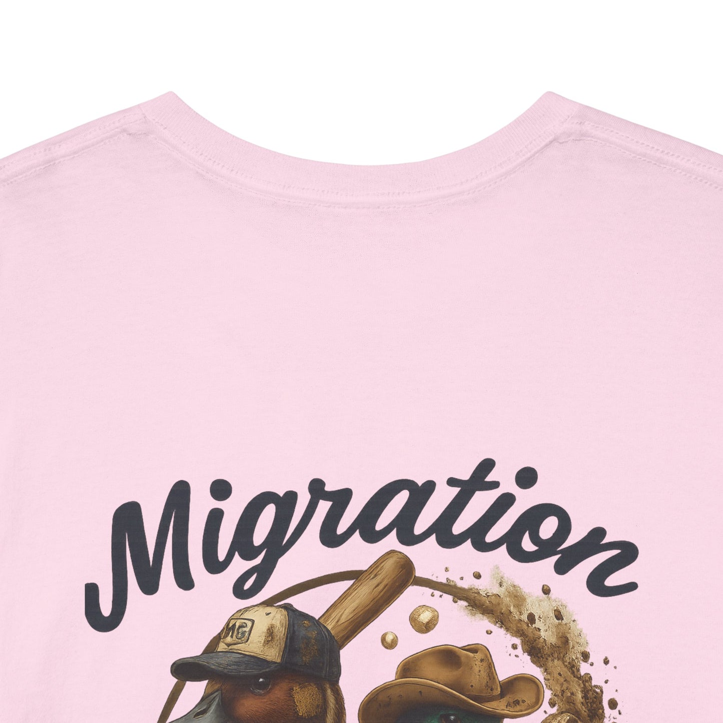 Migration Gypsies T‑Shirt — Front Baseball MG, Player Sleeves
