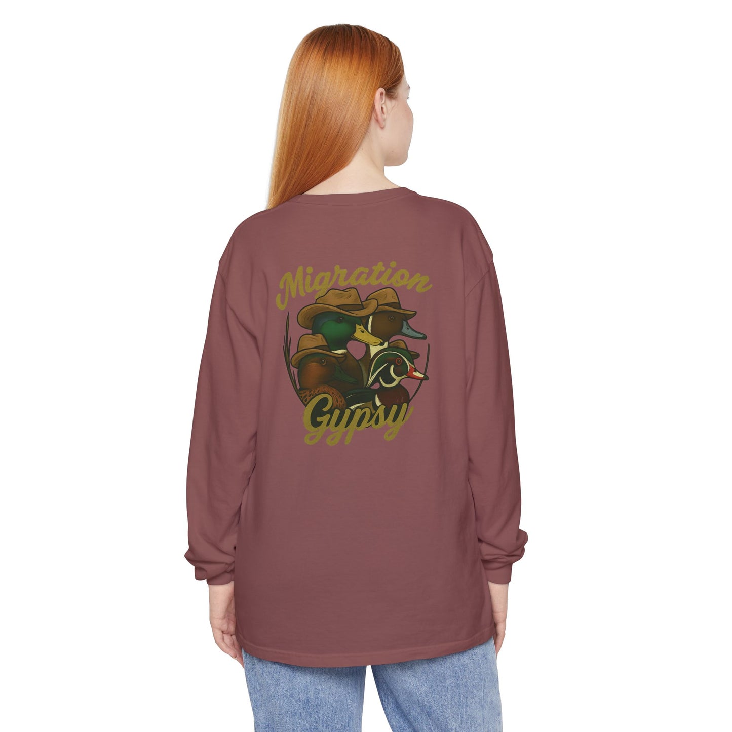 Men's Gypsy Gang Long Sleeve Tee - Mallard, Pintail, Wood Duck and Teal