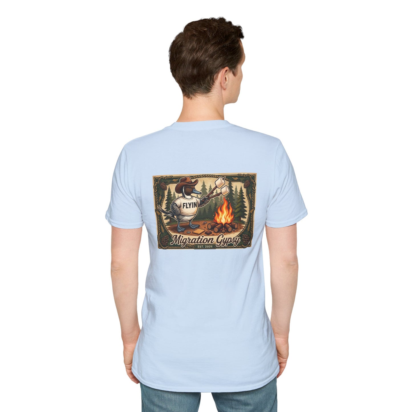 Flyin' Campfire T-Shirt — 2 Back Styles