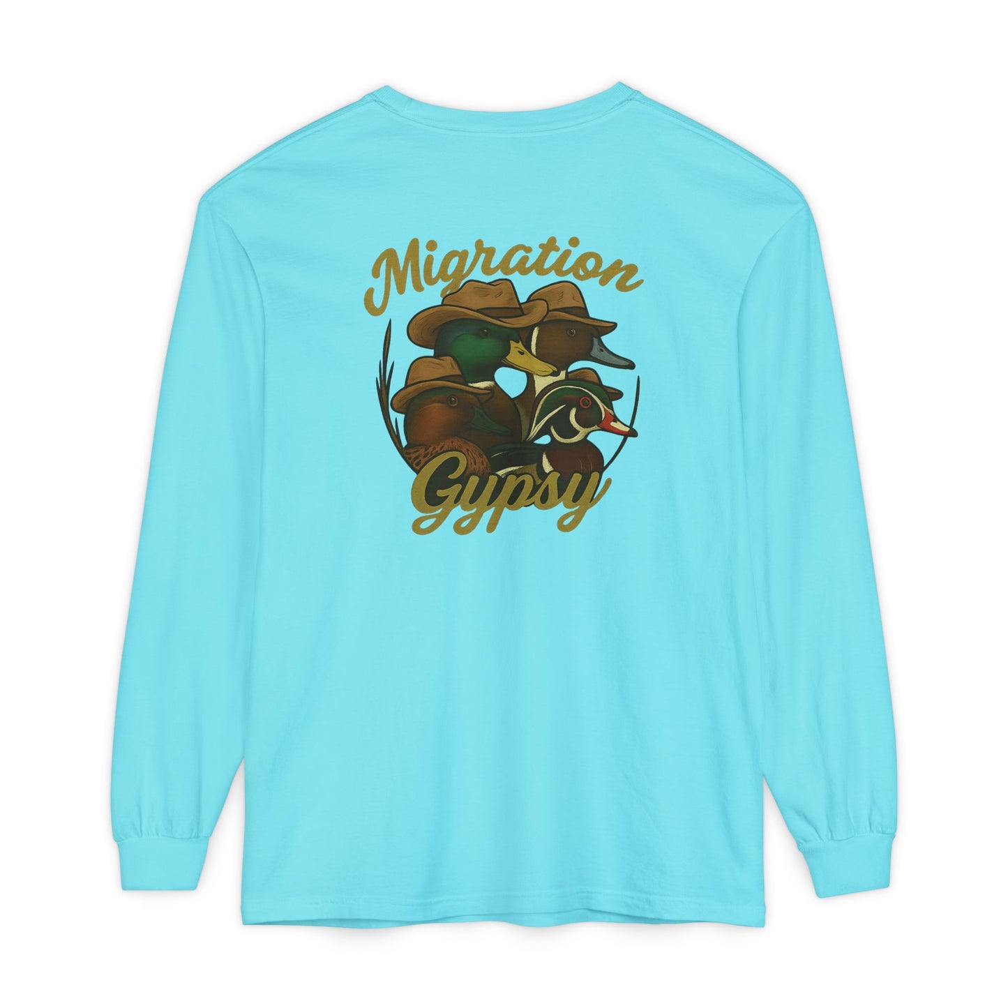 Men's Gypsy Gang Long Sleeve Tee - Mallard, Pintail, Wood Duck and Teal