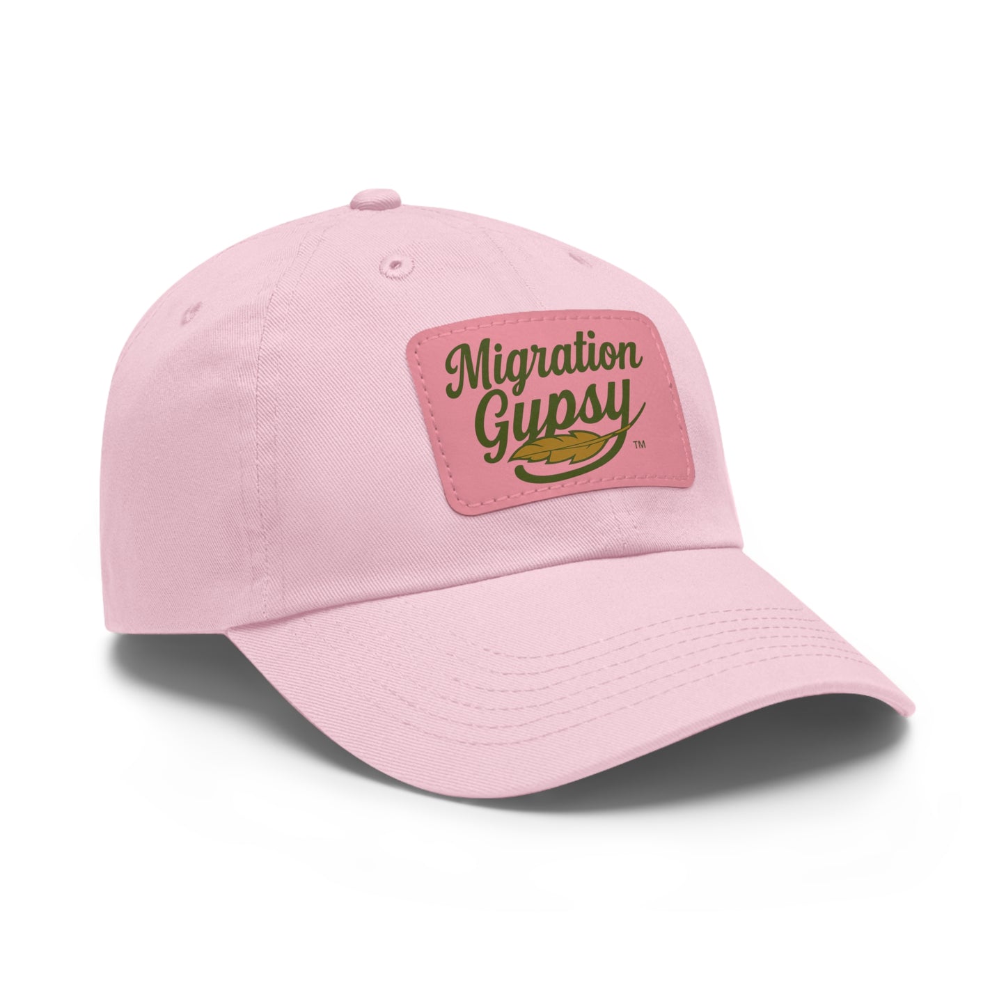 Unisex Migration Gypsy Leather Patch Hat — 12 Combo Colors Men's & Ladies