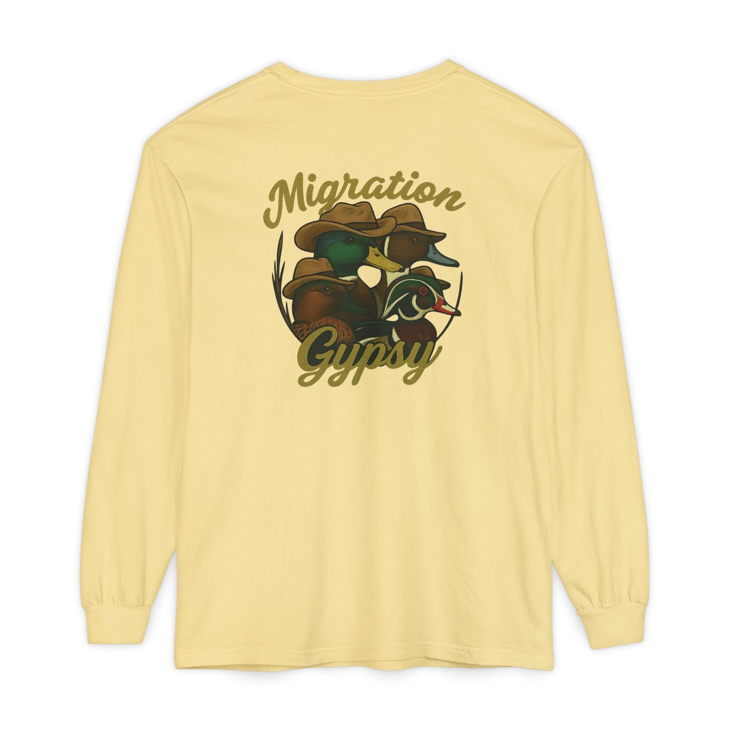 Men's Gypsy Gang Long Sleeve Tee - Mallard, Pintail, Wood Duck and Teal