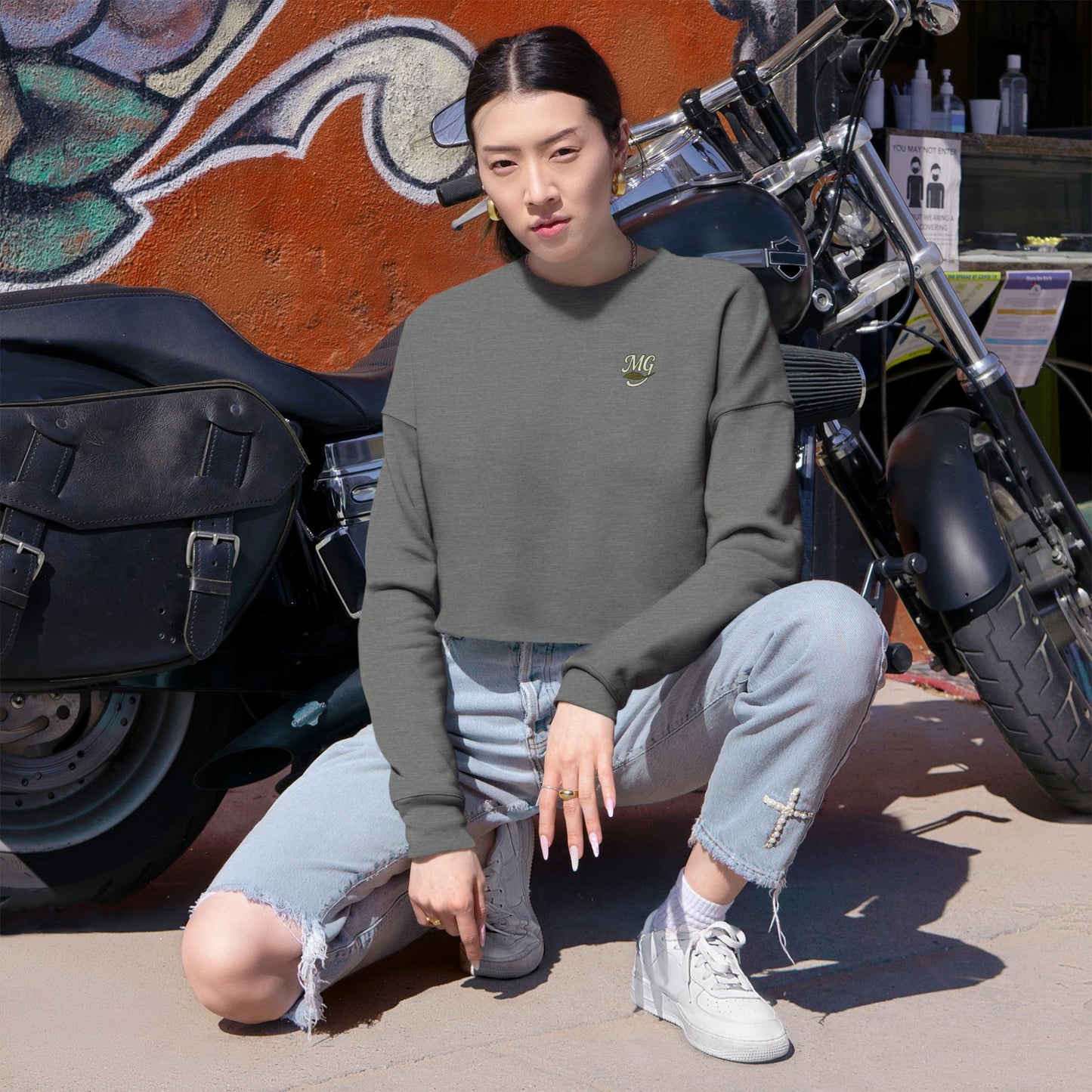 Mallard Gypsy Relaxed Cropped Sweatshirt