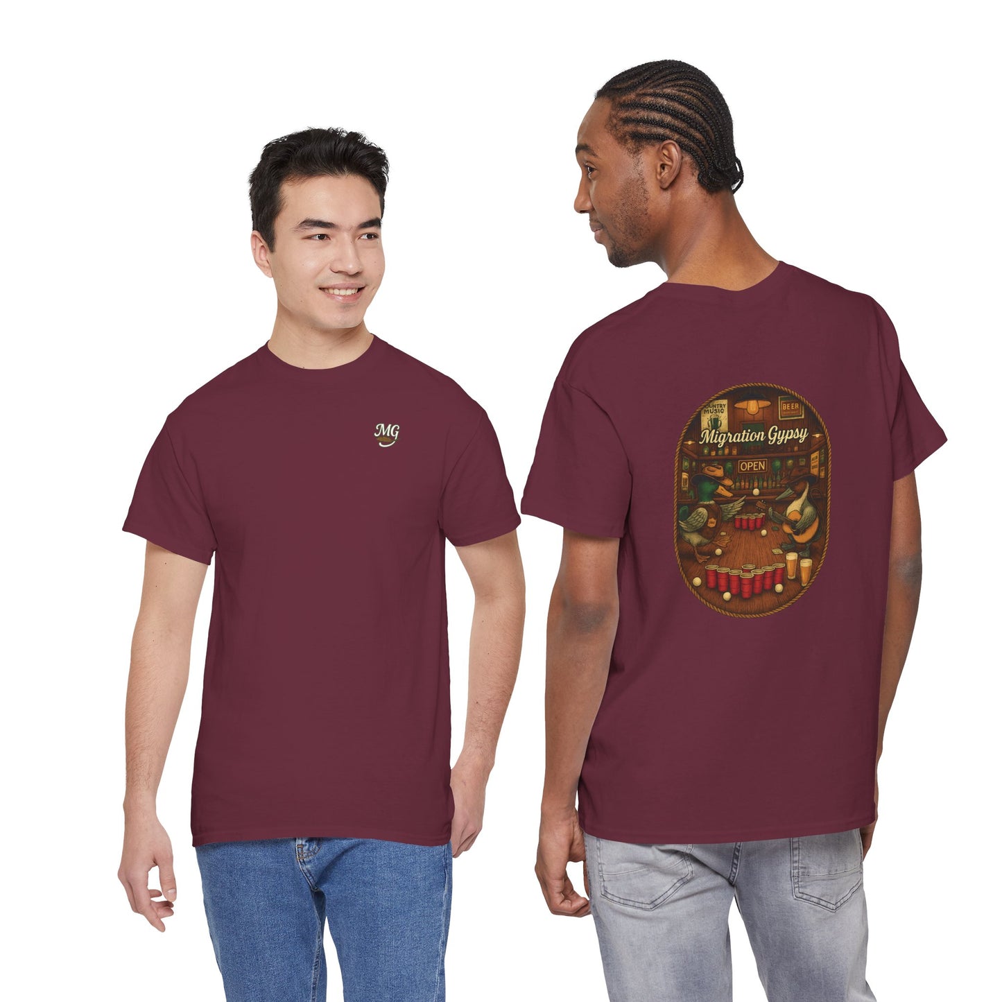Gypsy Beer Pong Unisex Heavy Cotton Tee