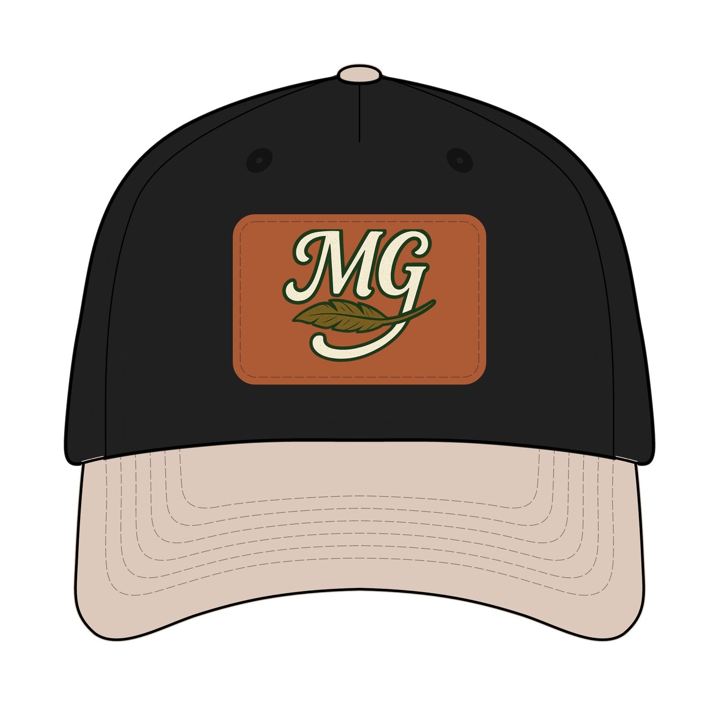 Combo MG Leather Patch Baseball Cap — Unisex 46 Combos