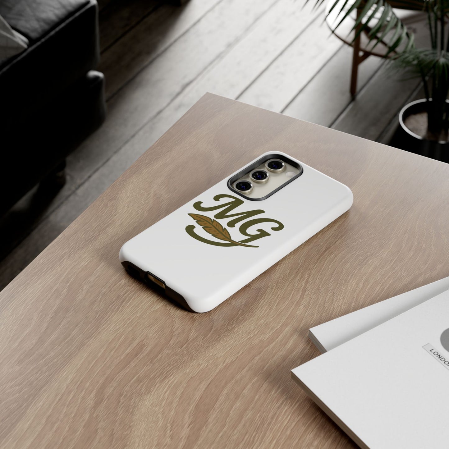 MG Leaf Tough Phone Case — Monogram Protective Phone Cover