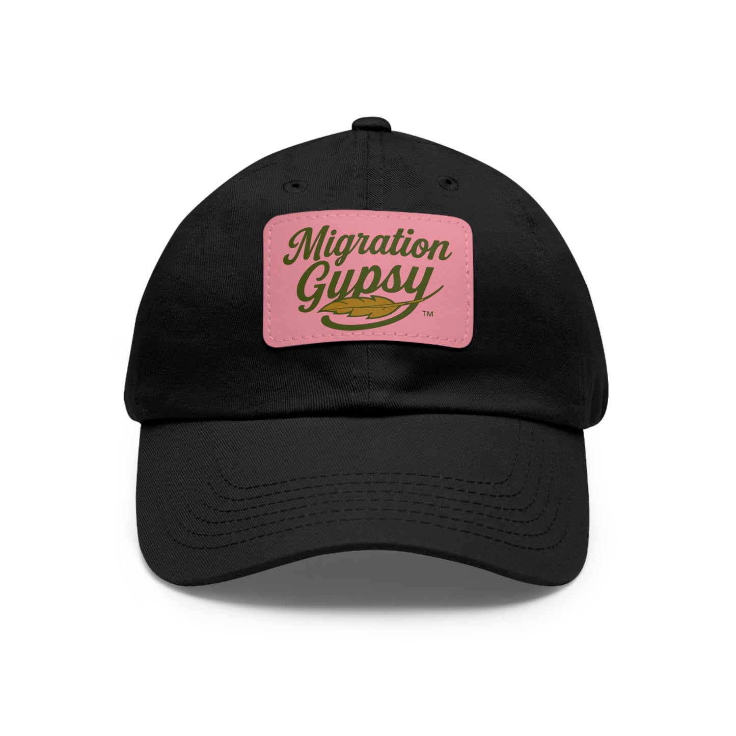 Unisex Migration Gypsy Leather Patch Hat — 12 Combo Colors Men's & Ladies