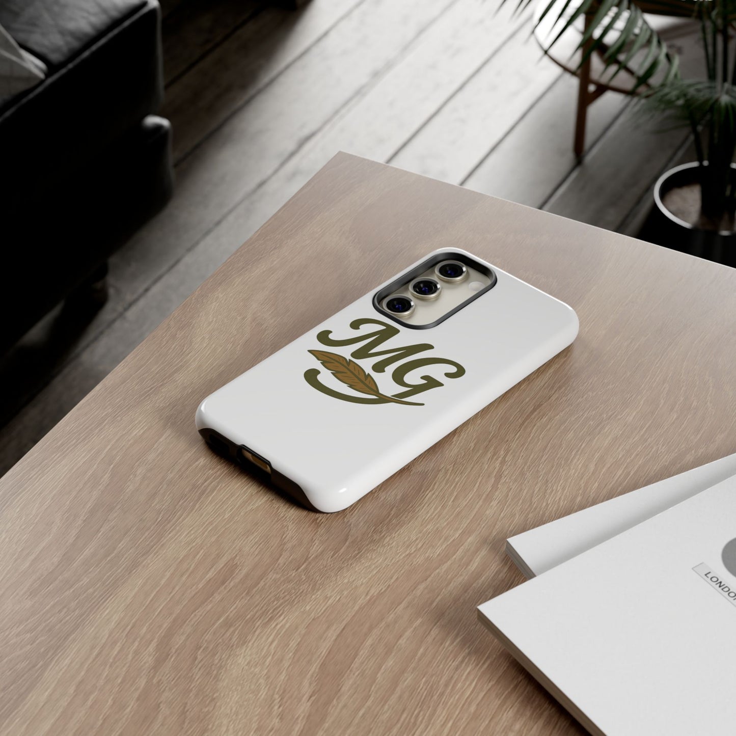 MG Leaf Tough Phone Case — Monogram Protective Phone Cover