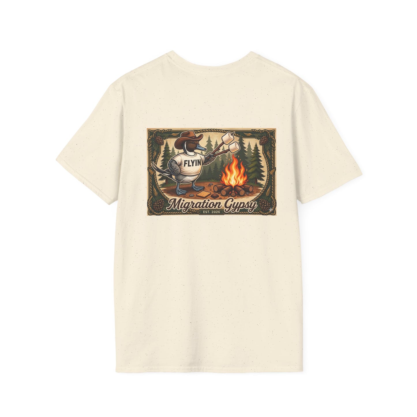 Flyin' Campfire T-Shirt — 2 Back Styles