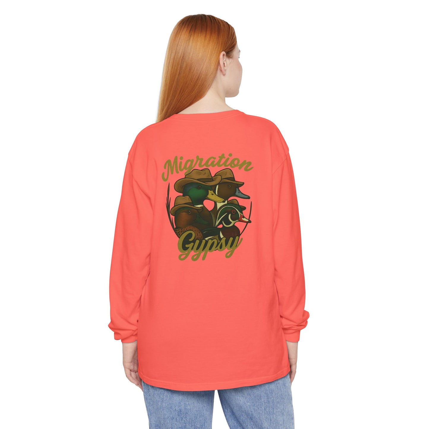Men's Gypsy Gang Long Sleeve Tee - Mallard, Pintail, Wood Duck and Teal