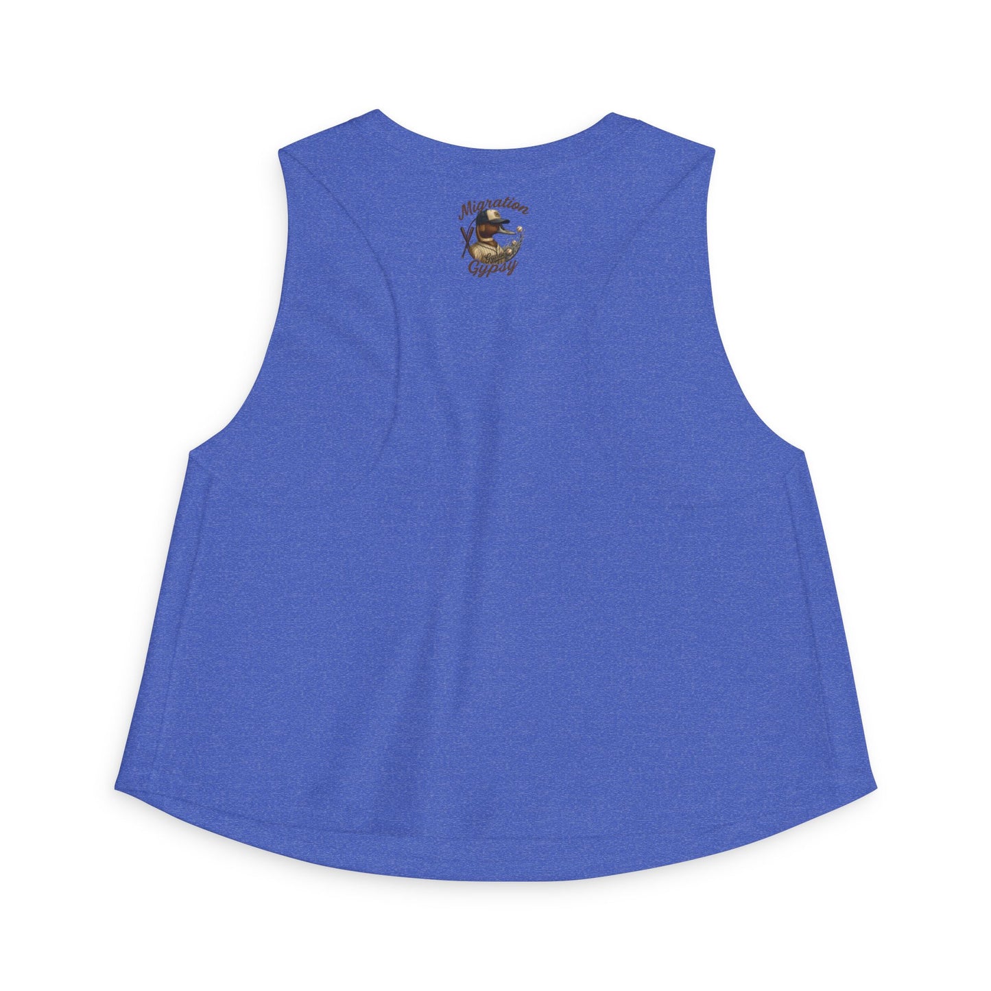 Crop Top — Retro Malibu Surf Pintail Baseball