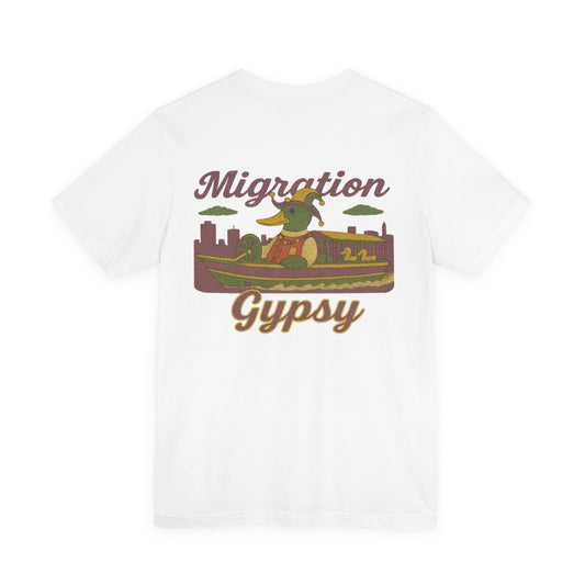 Migration Mardi Gras Vintage Duck Boat Travel Tee