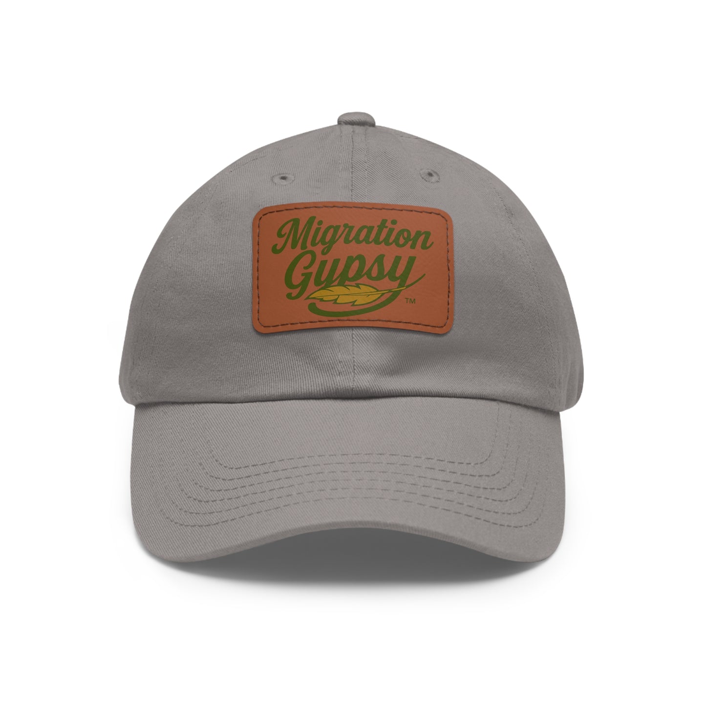 Unisex Migration Gypsy Leather Patch Hat — 12 Combo Colors Men's & Ladies