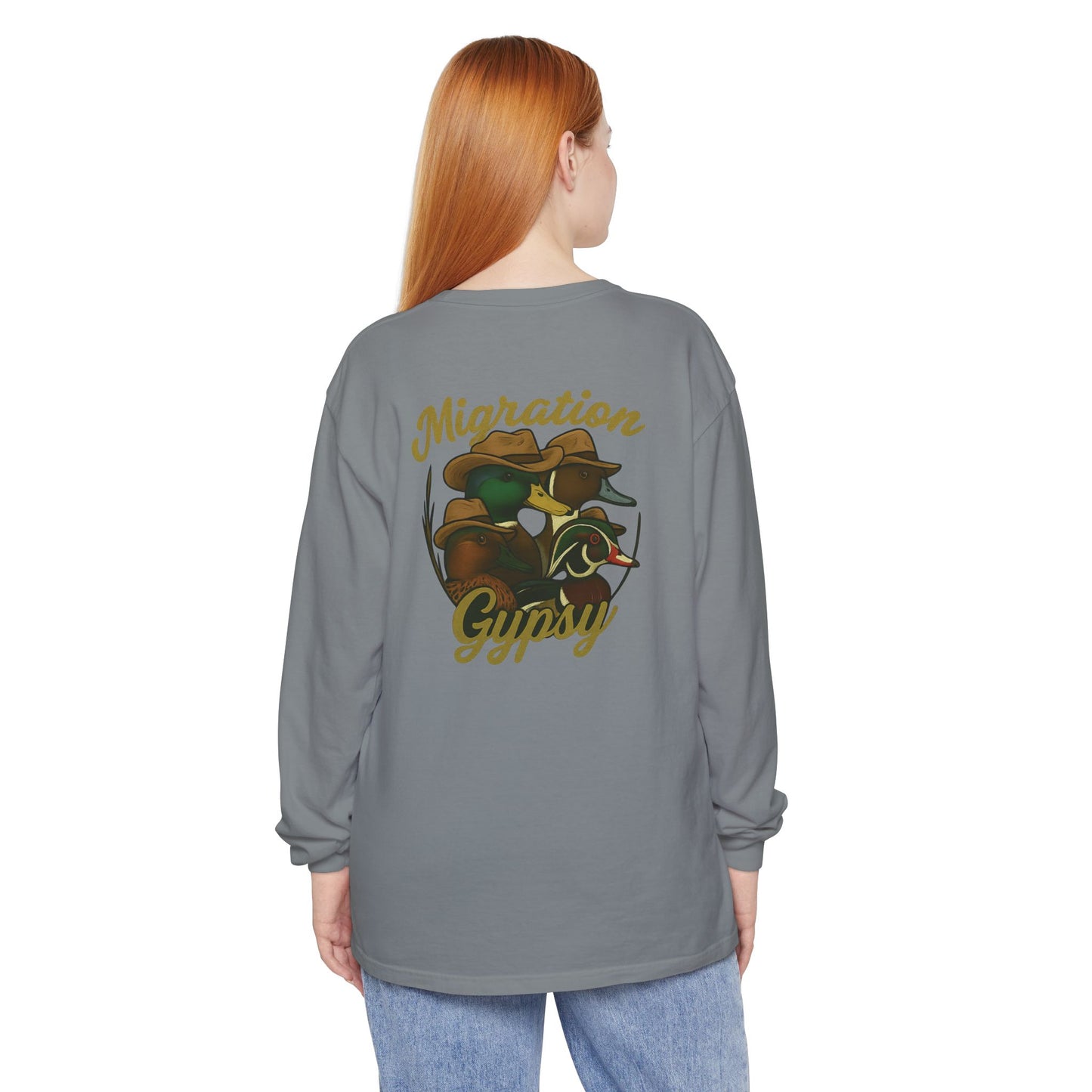Men's Gypsy Gang Long Sleeve Tee - Mallard, Pintail, Wood Duck and Teal