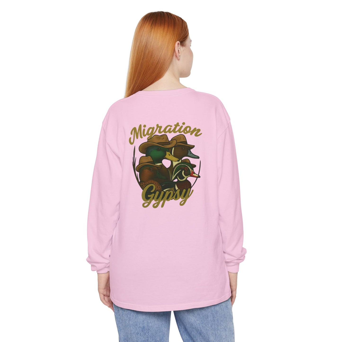 Men's Gypsy Gang Long Sleeve Tee - Mallard, Pintail, Wood Duck and Teal